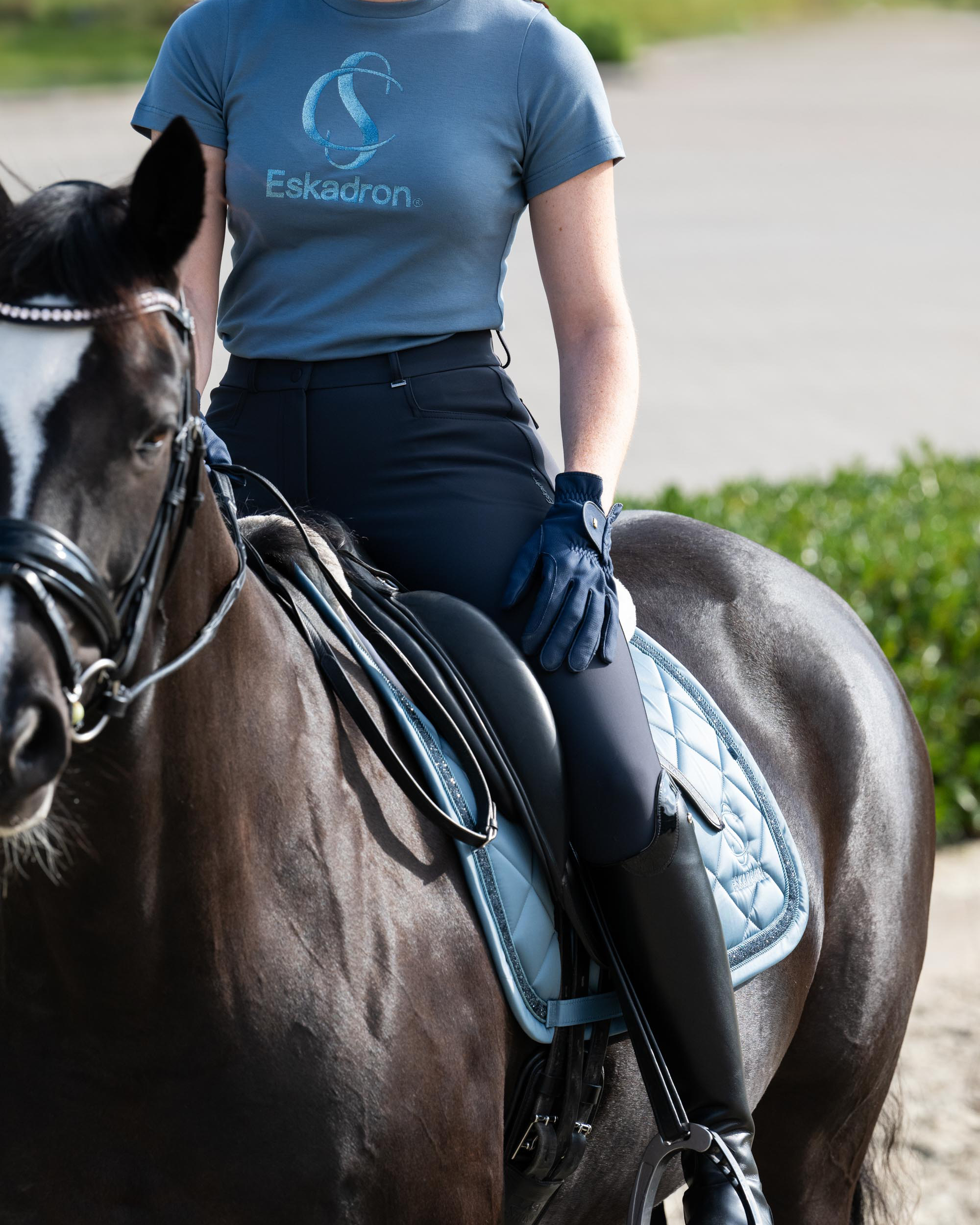 Reithose Damen Classic Sports Vollgrip
