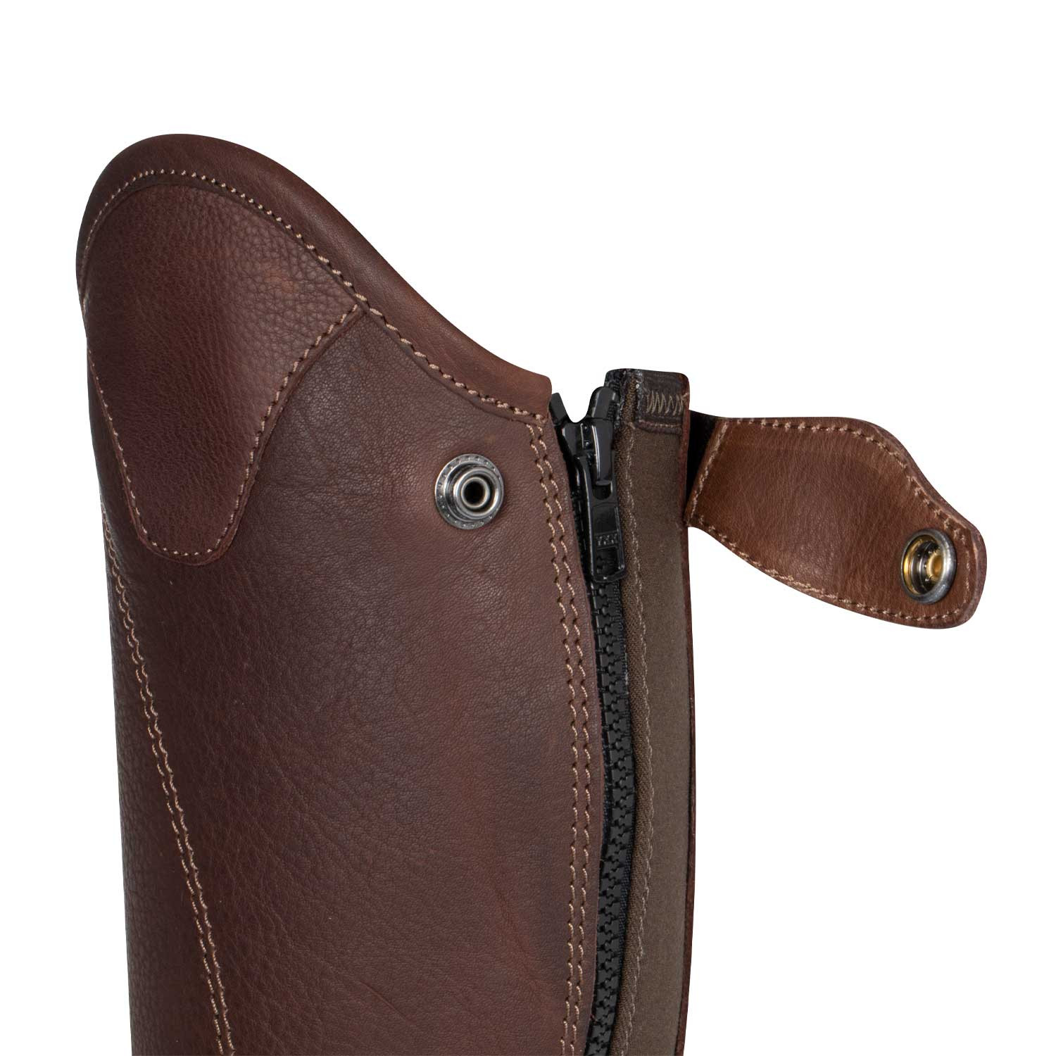 Unisex-Stiefeletten aus weichem Leder mit seitlichem Reißverschluss