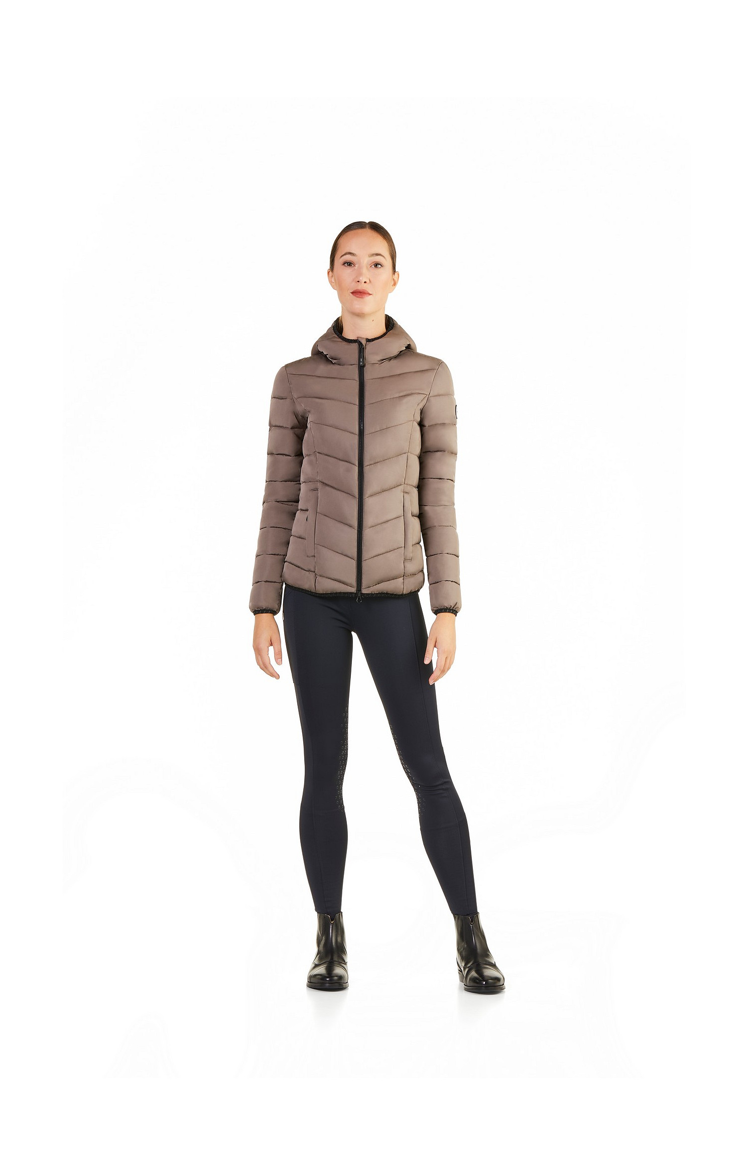 Kurze Steppjacke Febe mit Kapuze