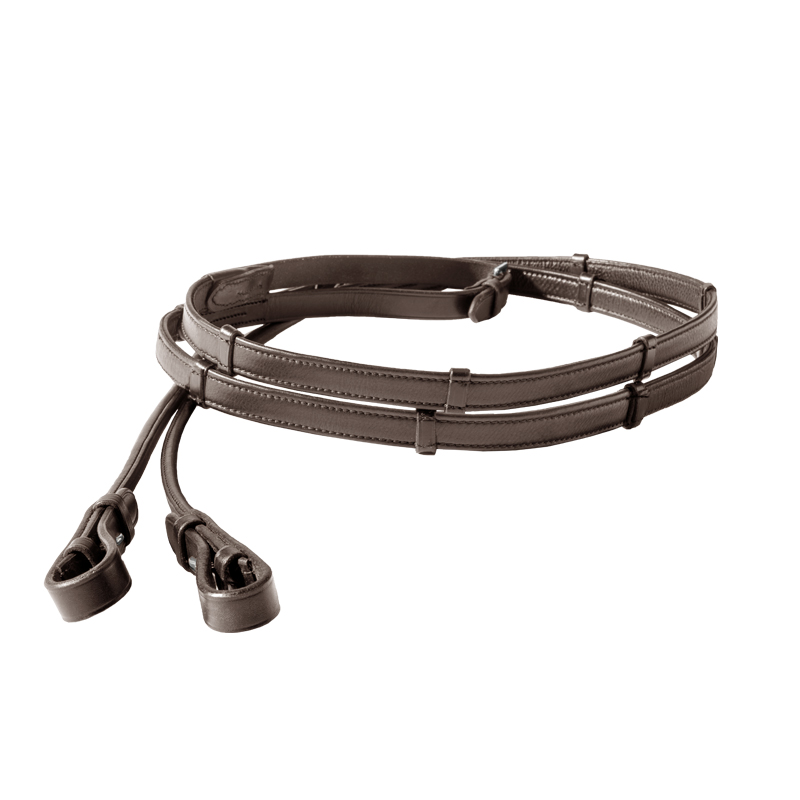 Soft leather reins "Florina" round stitched-16mm-5pcs.