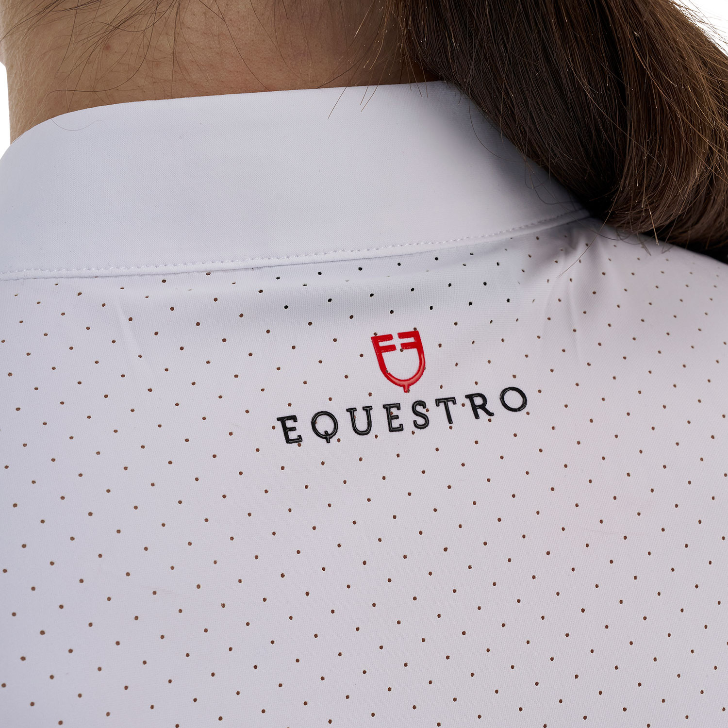 Ridertechnology Turnier-Polo-Shirt aus perforiertem Material