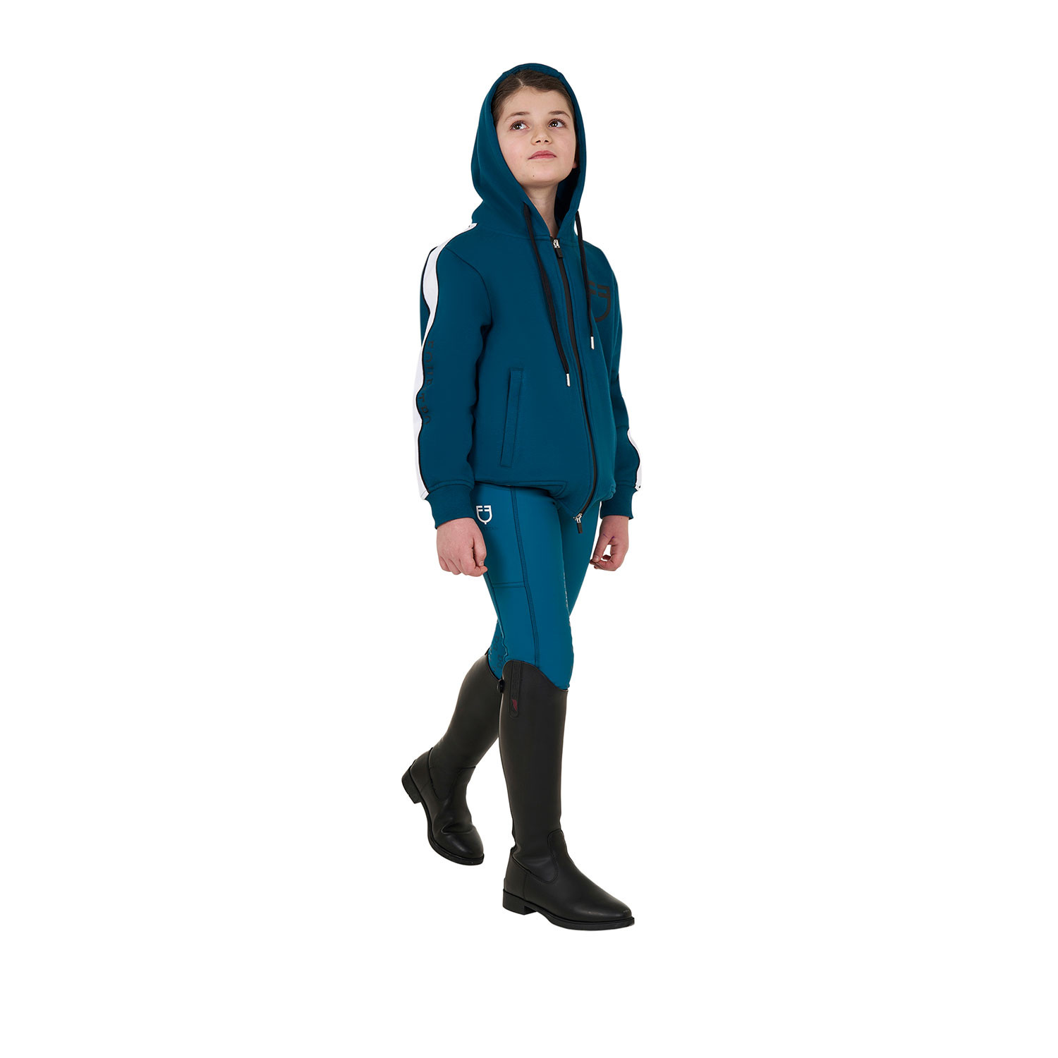 Meisjes legging met fleecevoering