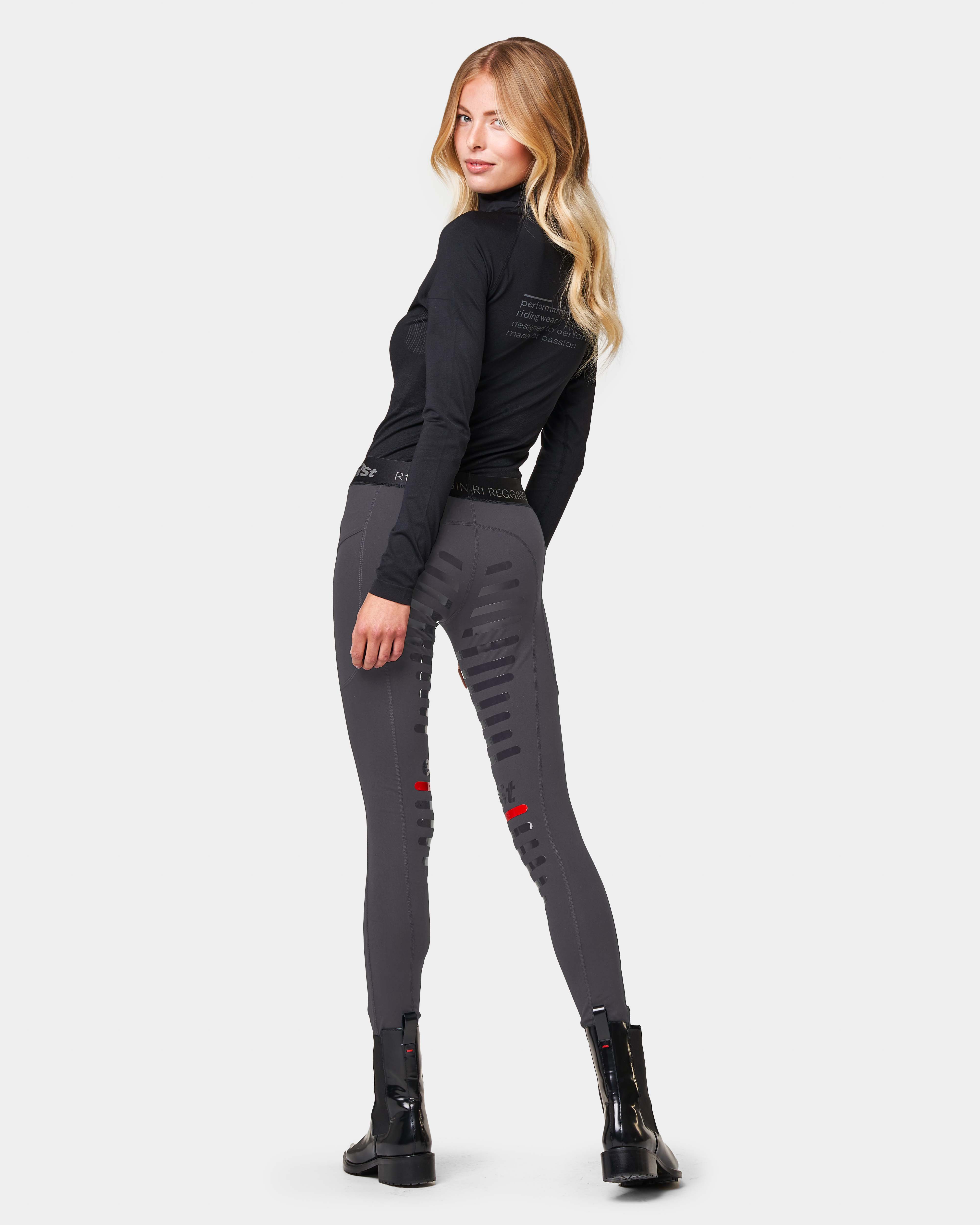 Ladies riding leggings Reggings® R1 Dressage with full grip