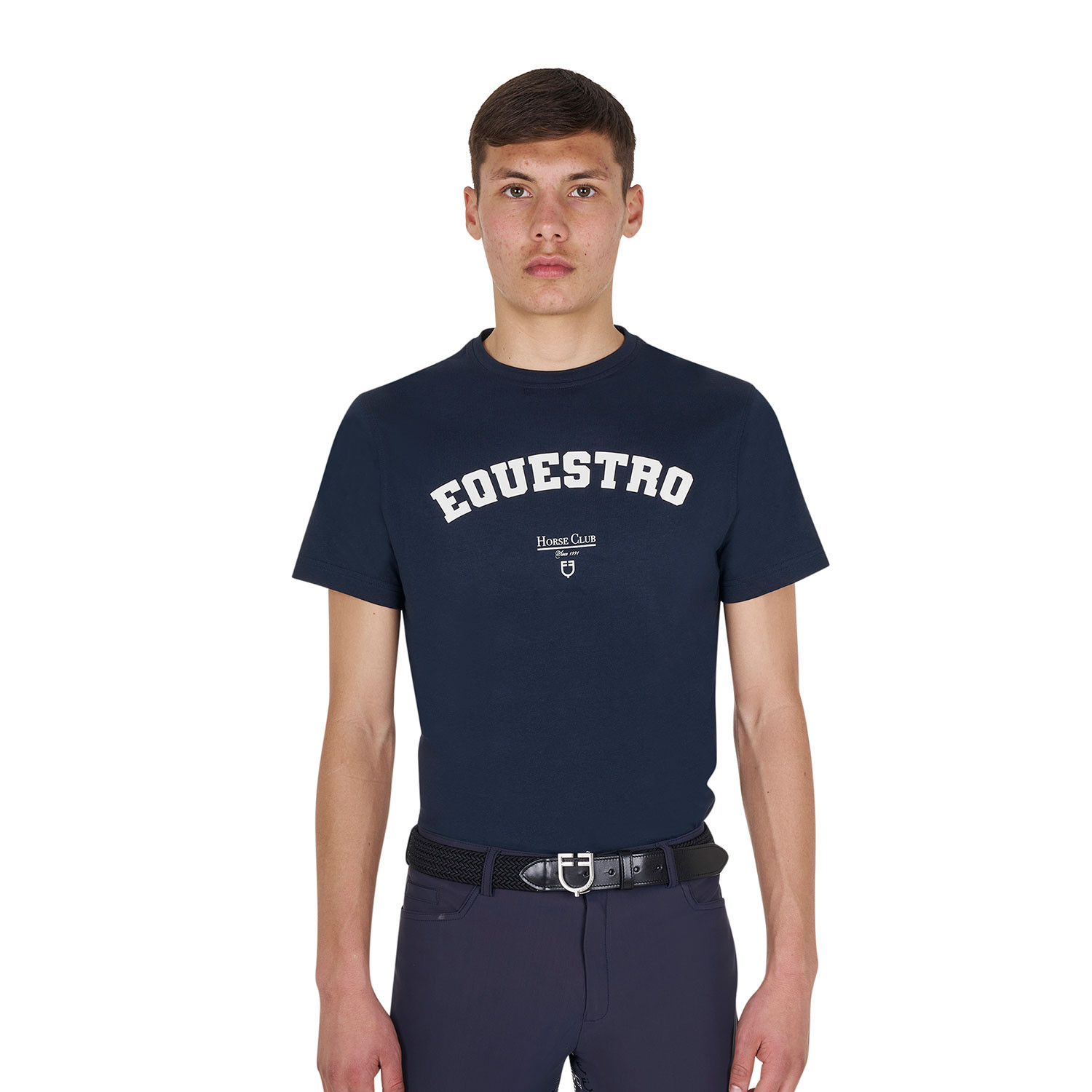 Horse Club Baumwoll-T-Shirt für Herren