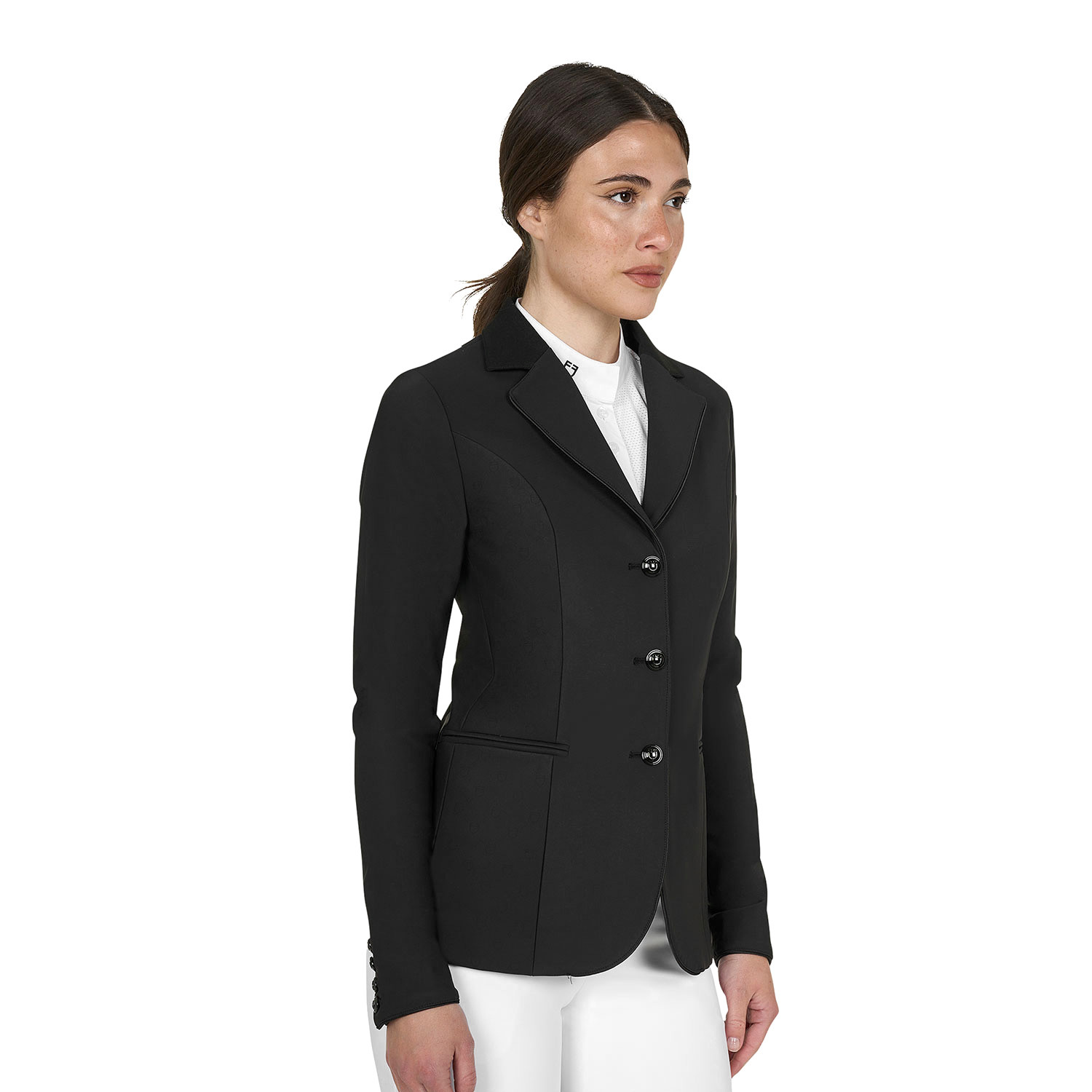 Damen-Turnierjackett mit Monogramm und drei Knöpfen