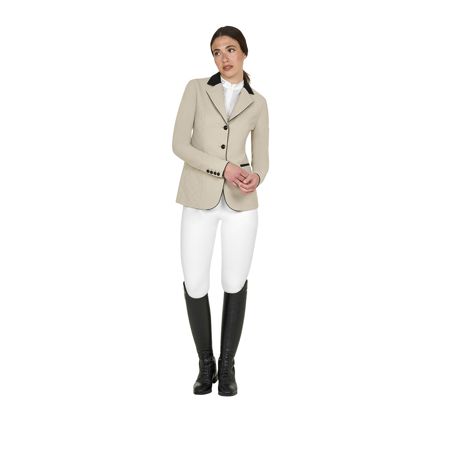 Damen-Turnierjackett mit Monogramm und drei Knöpfen