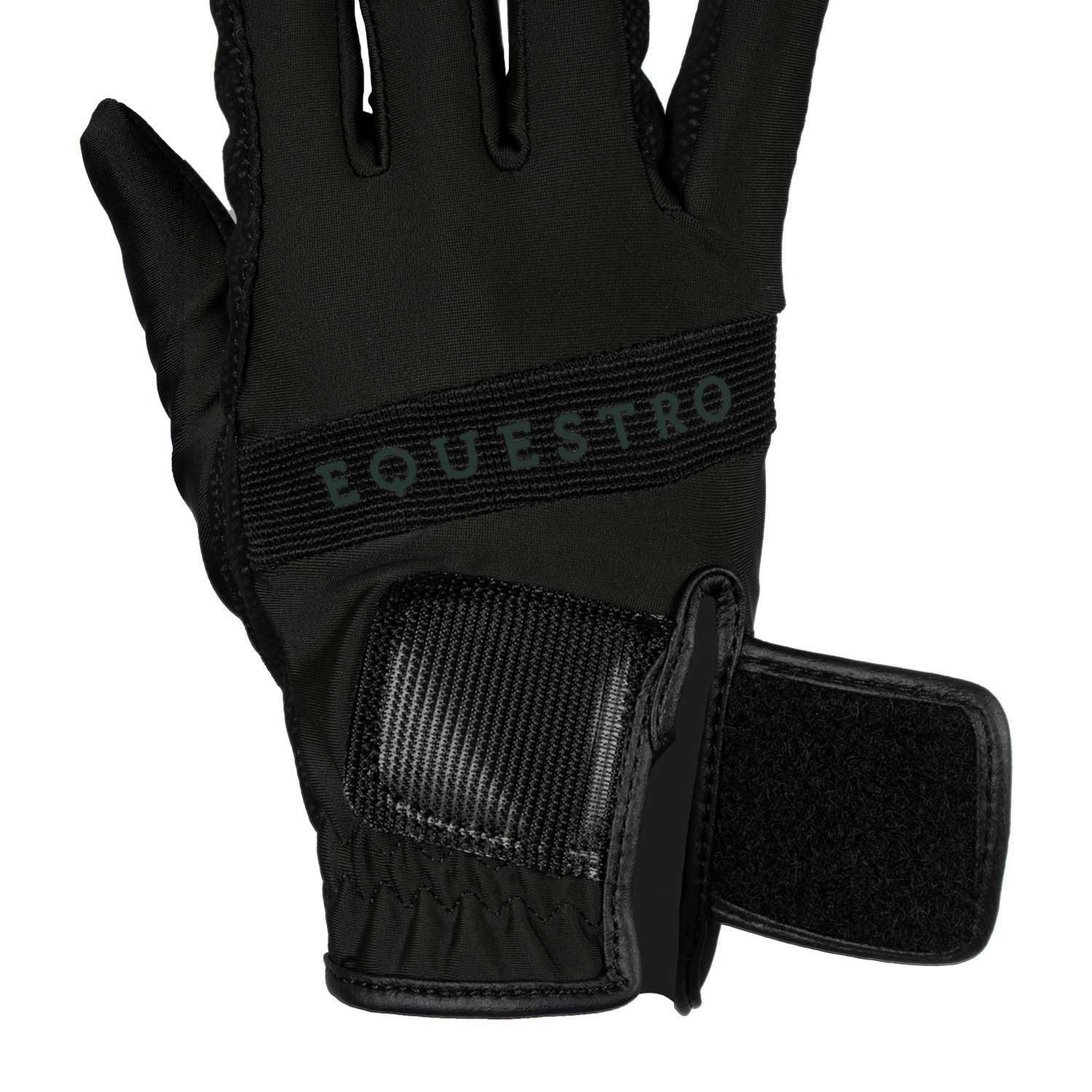 Handschuhe aus technischem Gewebe mit mehrfarbigem Logo