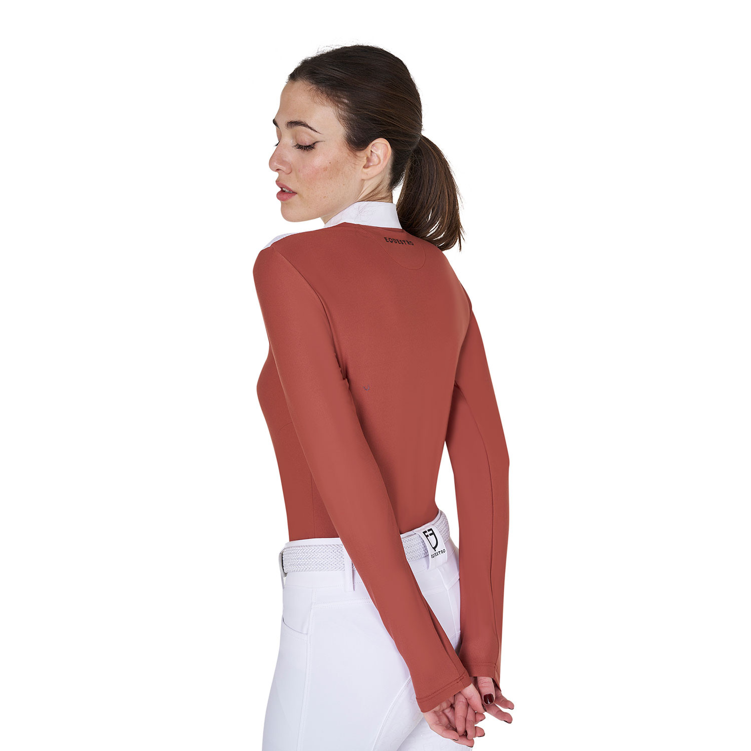 Turnier-Poloshirt für Damen aus technischem Stoff und Mesh