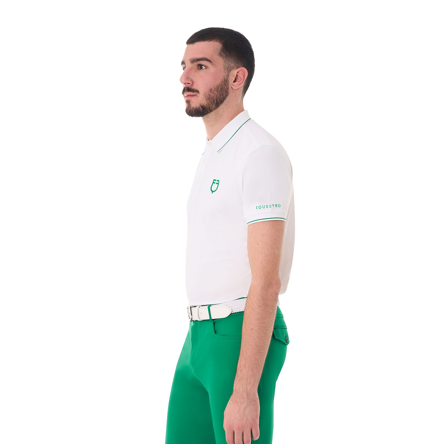 Herren-Trainingspolo mit kontrastierenden Details