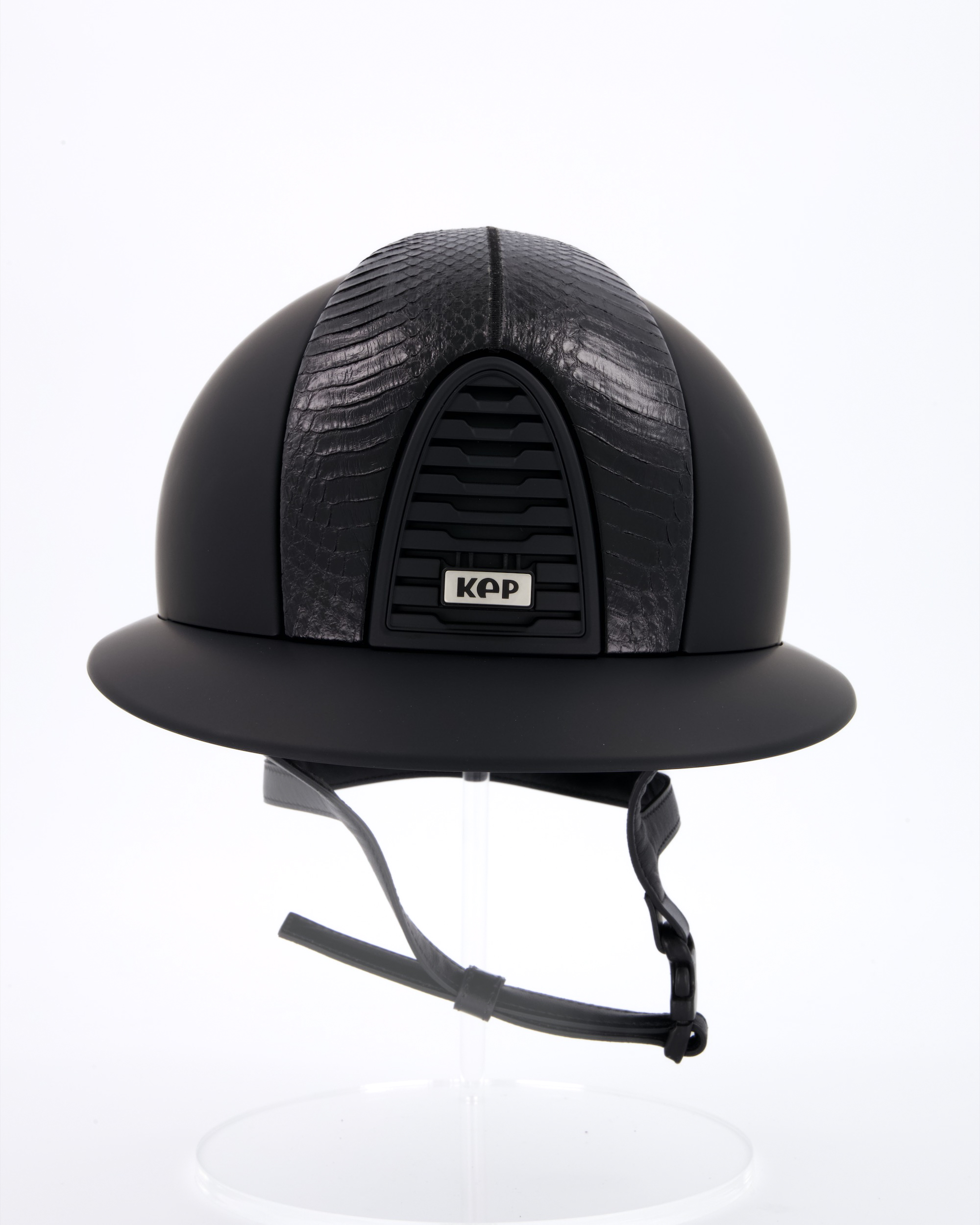 Reithelm Cromo 2.0 Polo Snake Matt in schwarz