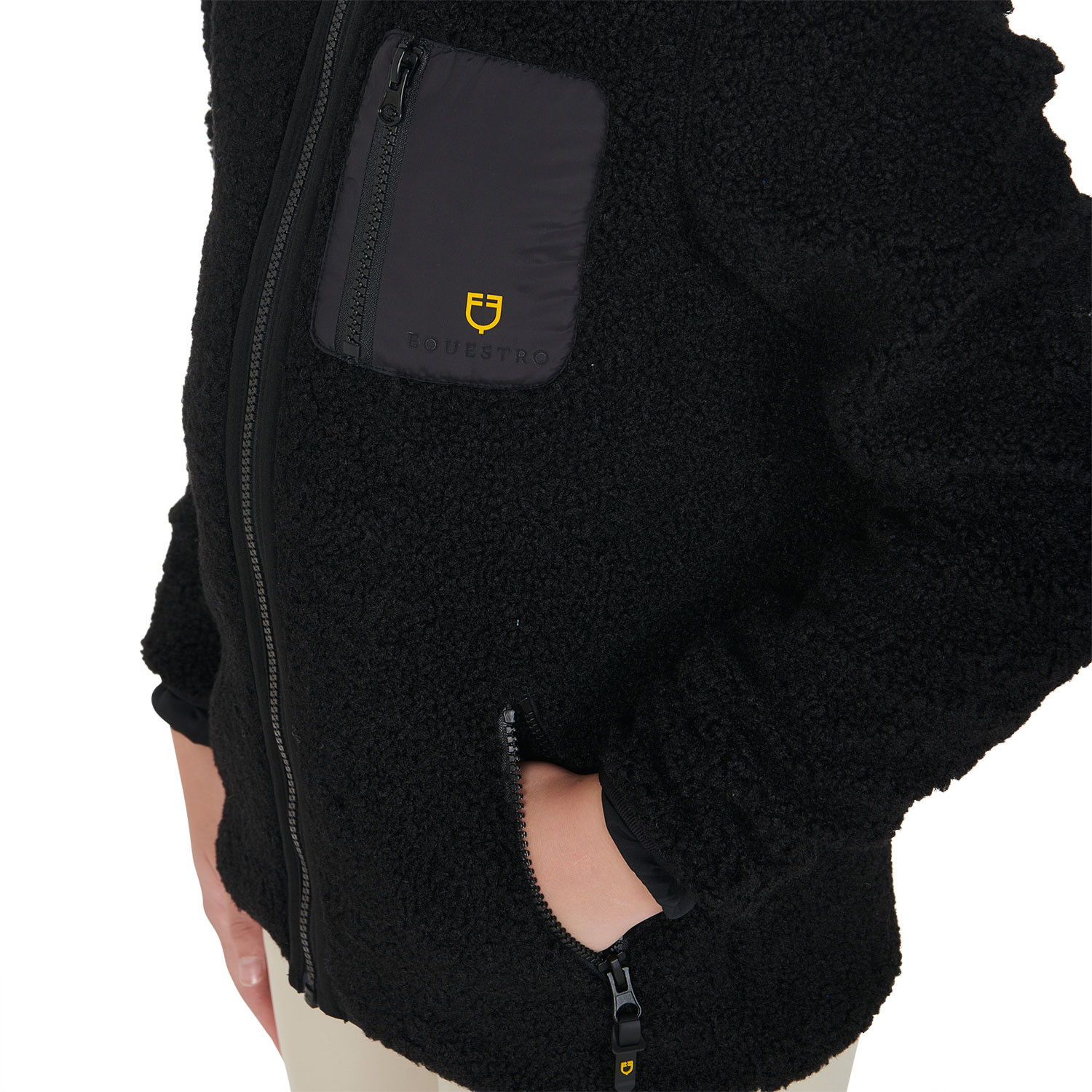 Kinder-Fleece-Sweatshirt mit Frontreißverschluss