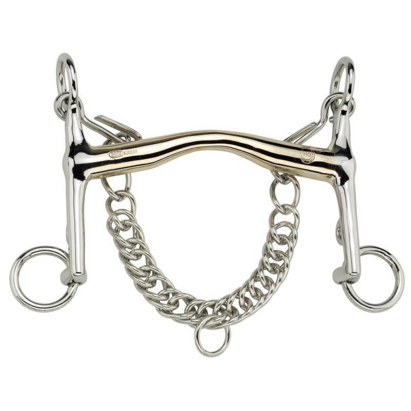 Curb bit HO Aurigan, 5 cm underlash, small tongue clearance