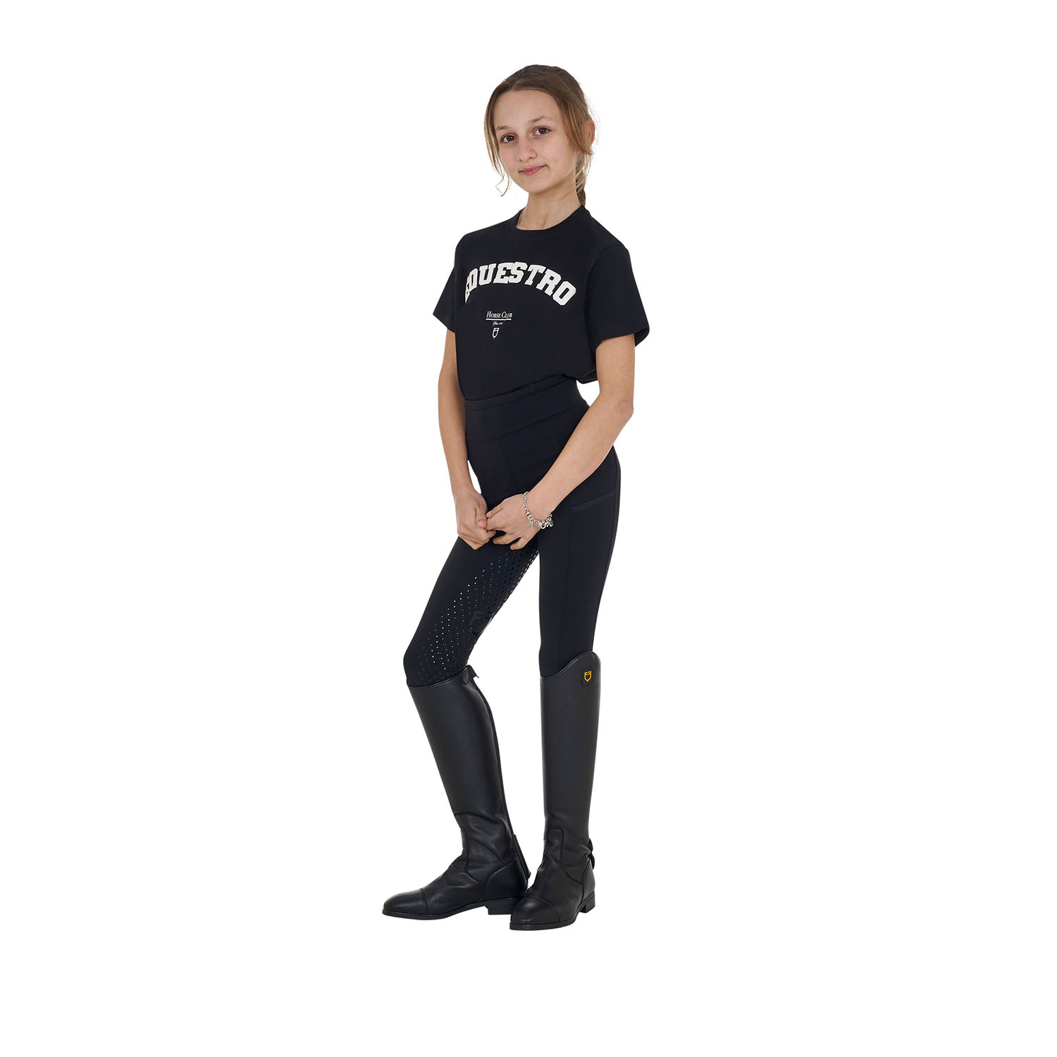 Mädchen-Baumwoll-T-Shirt Horse Club