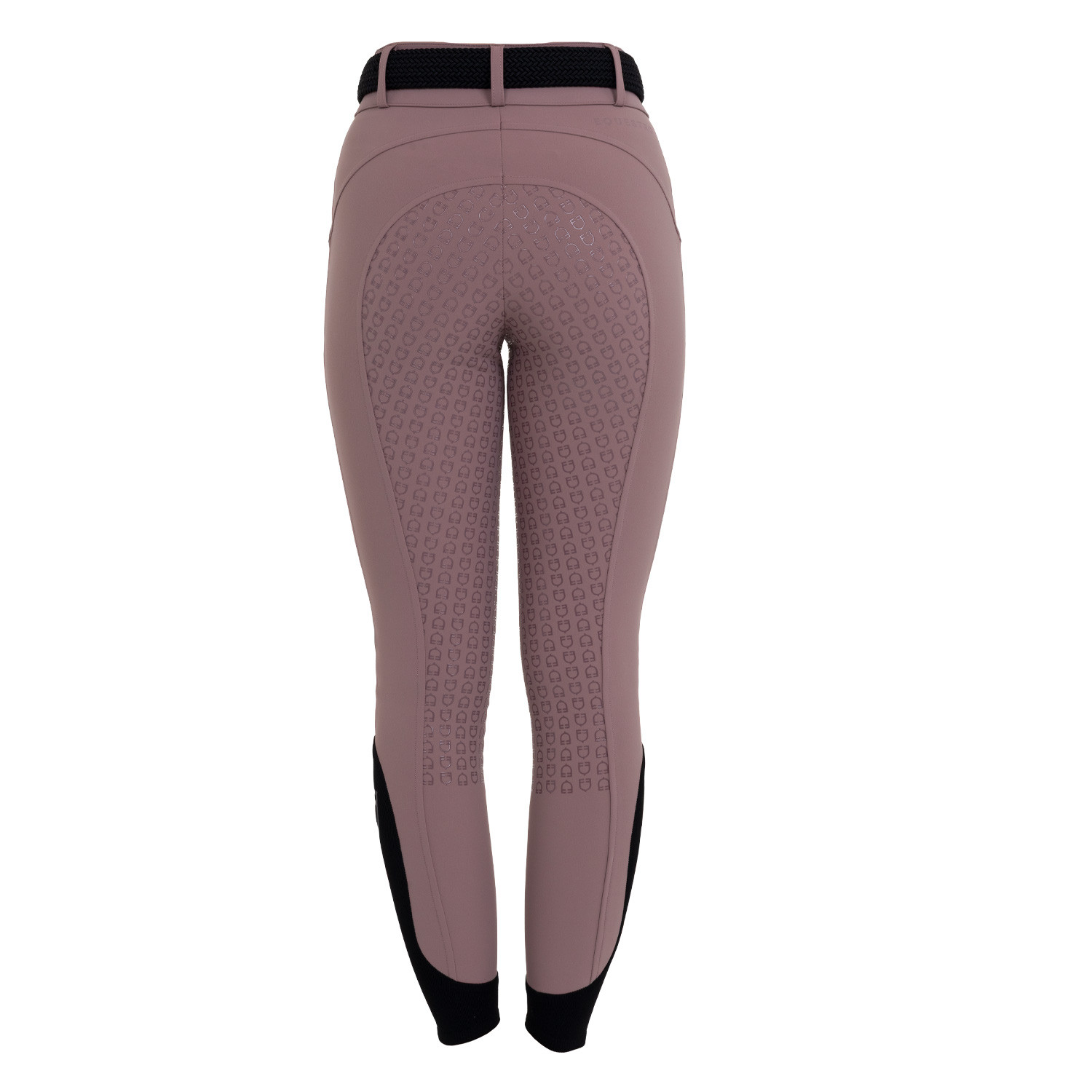 Pantalon d'équitation femme taille haute à fond intégral en tissu bi-stretch
