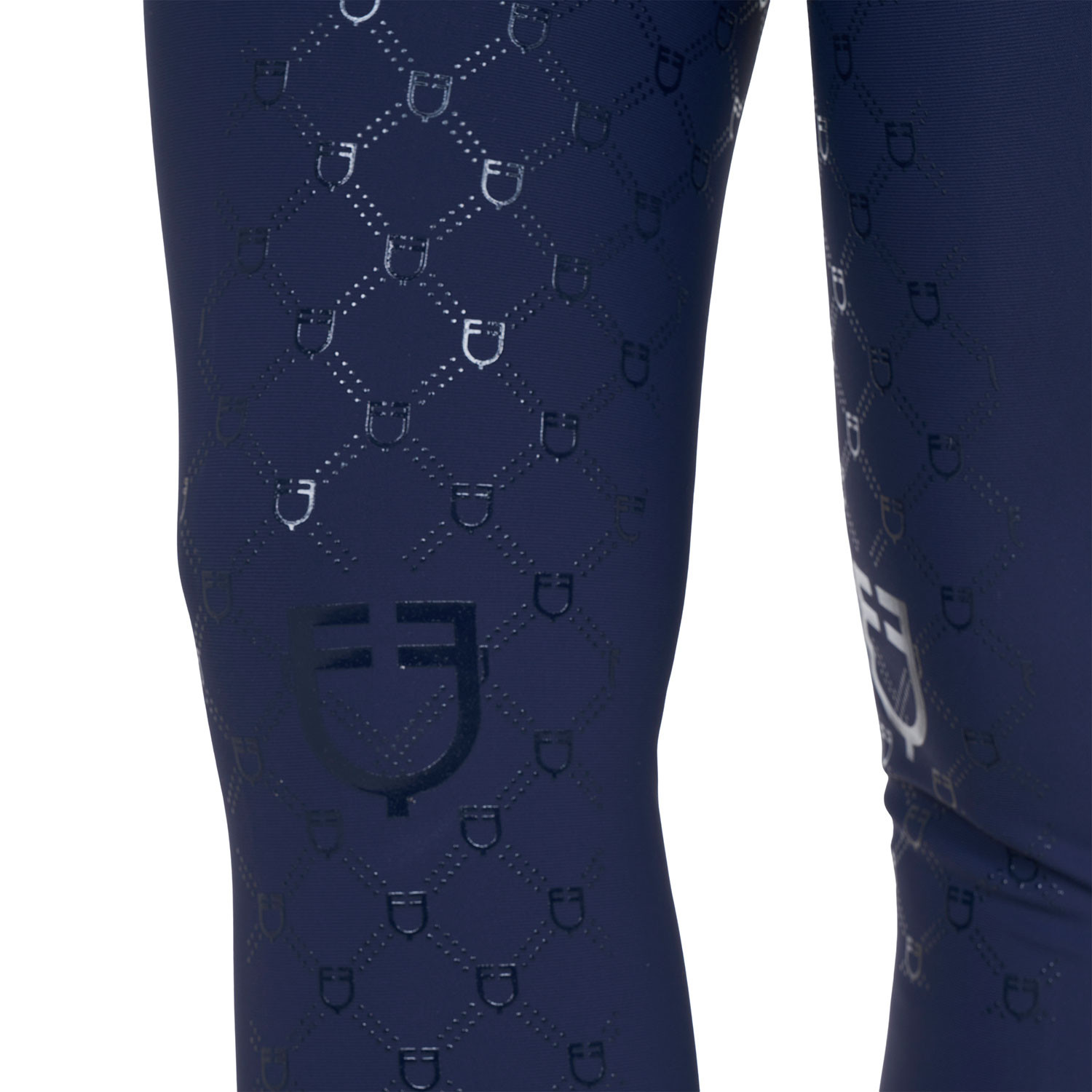 Damen-Reithose mit hohem Bund und Monogramm