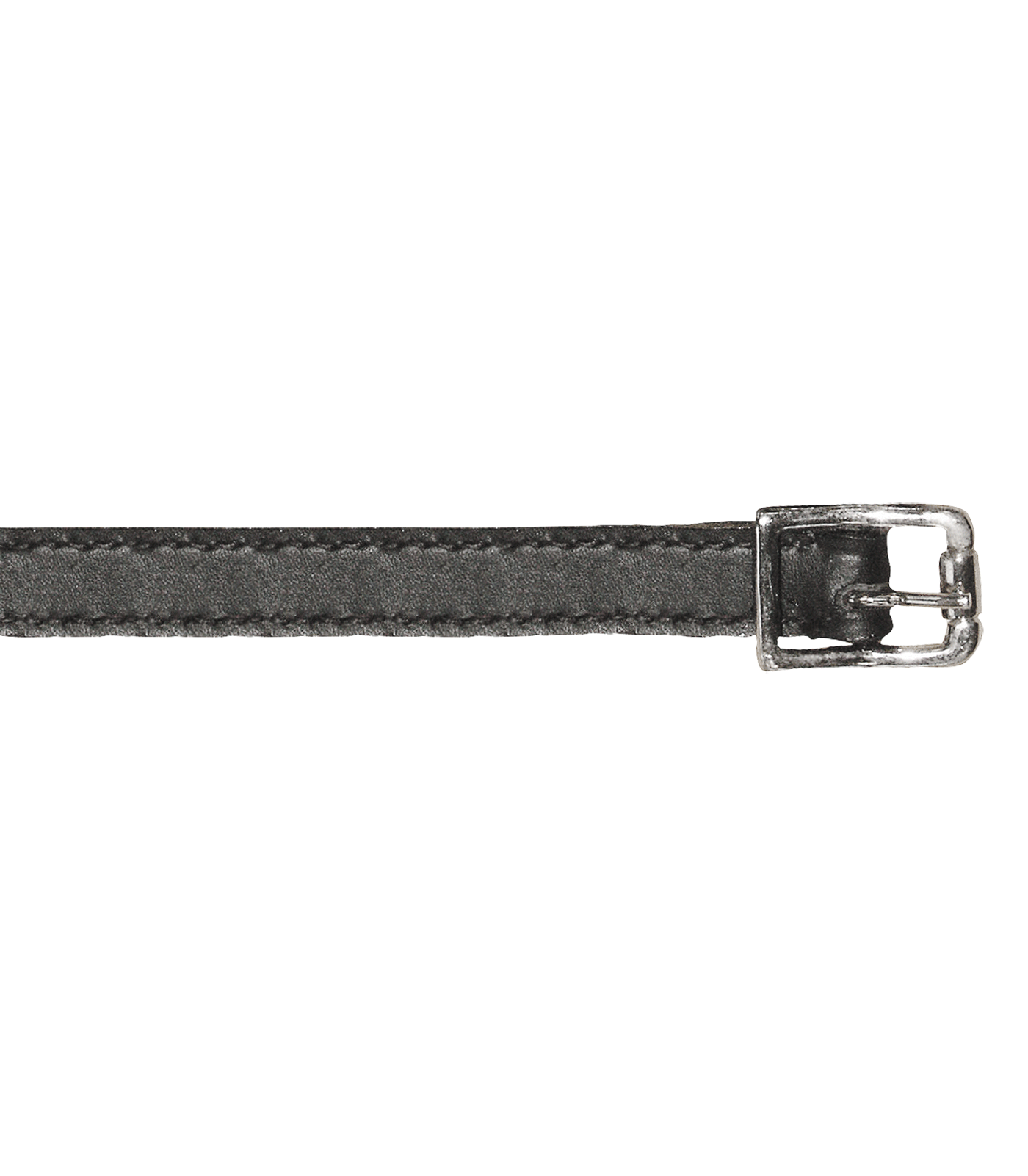 Leather spur strap, black, approx. 46 cm