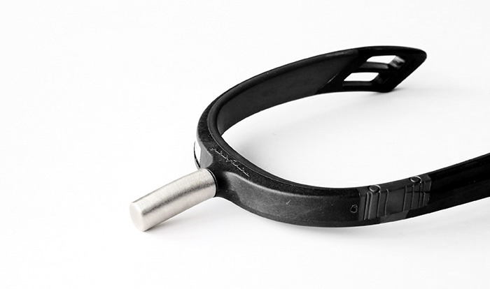Spurs extra long 30 mm in black/black