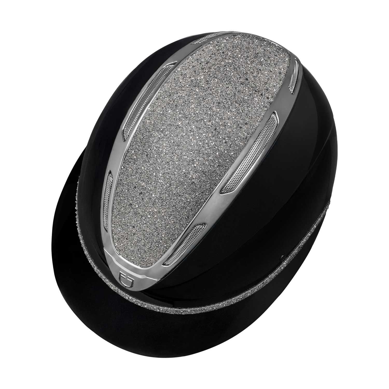 Reithelm Apocalypse Damen glänzende Schale mit Strass Norm EN 1384-2023