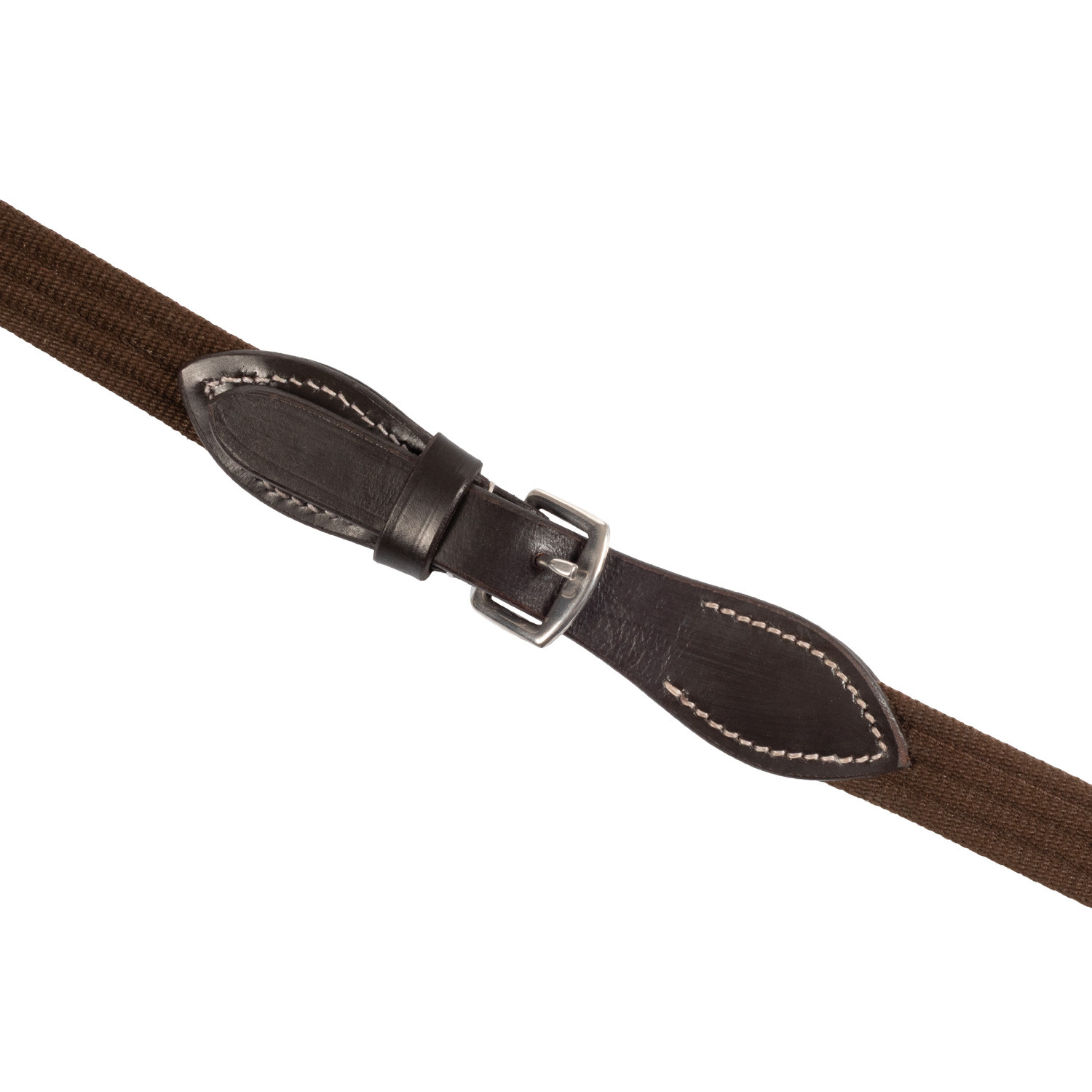 Lederzügel mit Gurtband