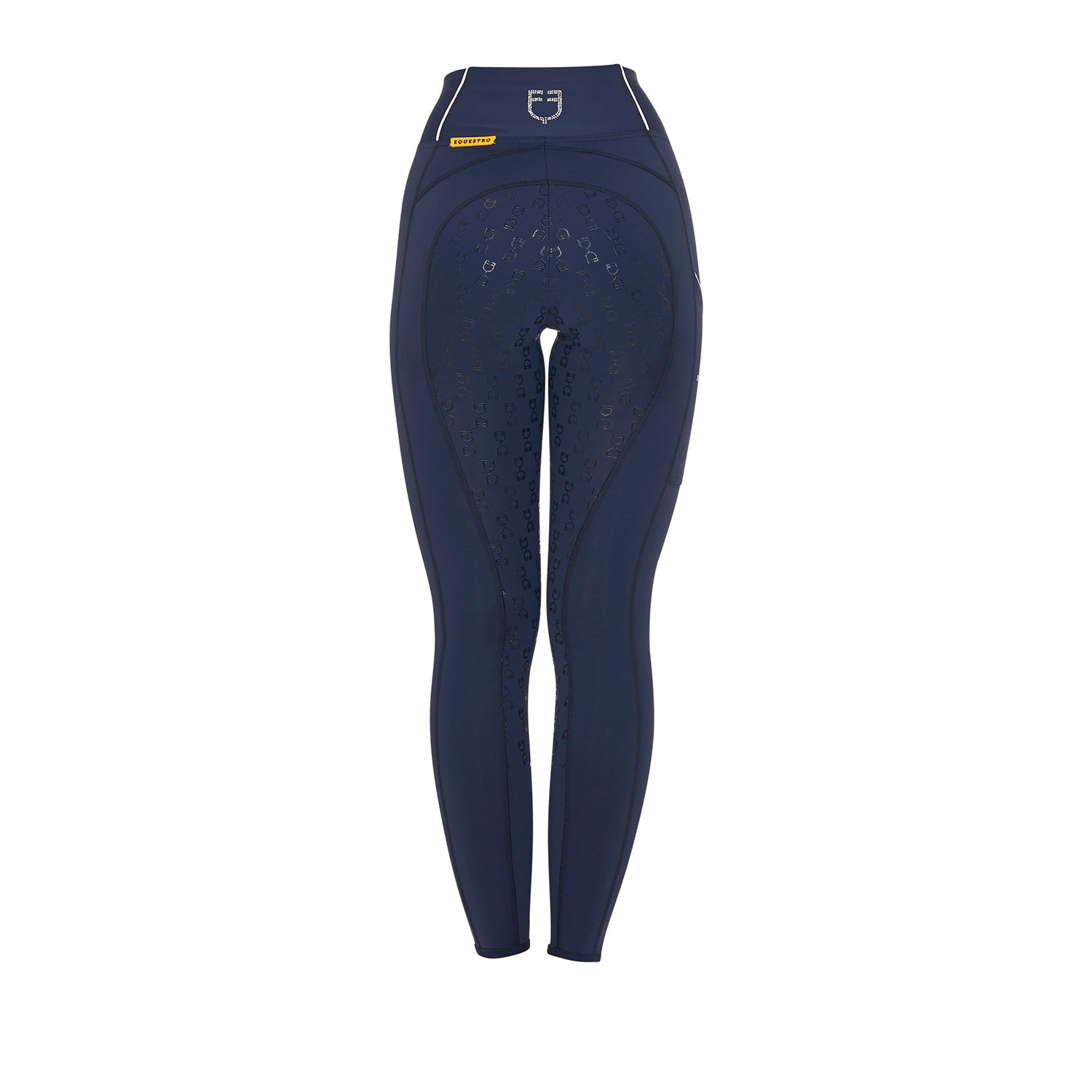Taillierte Damen-Leggings mit Strasssteinen