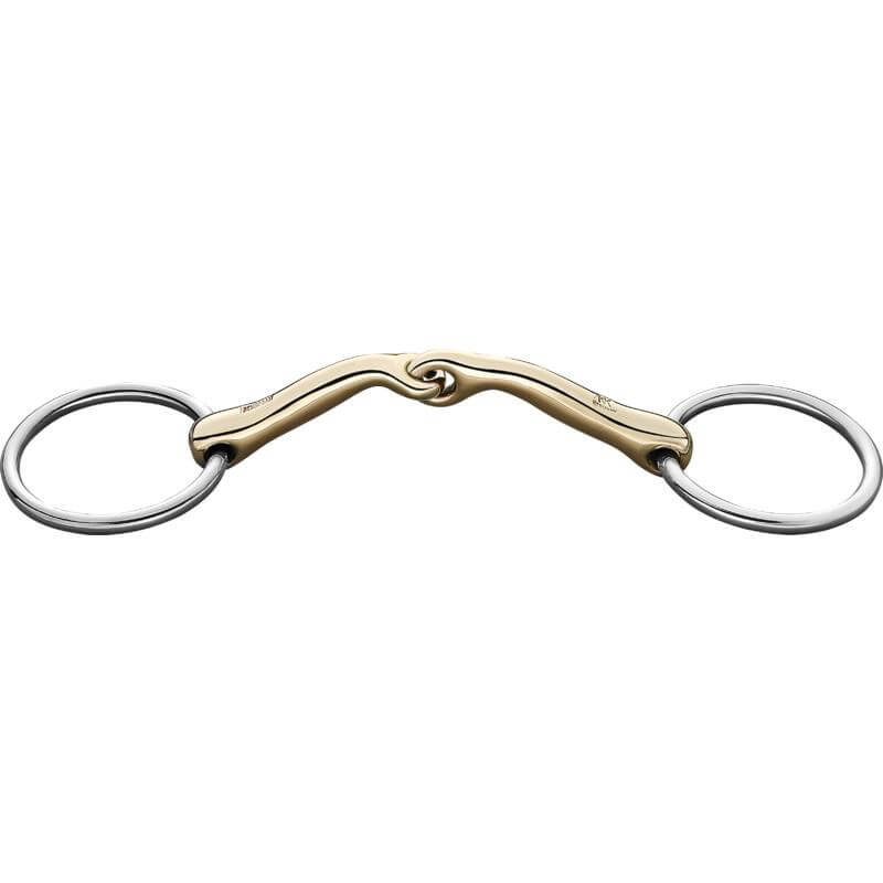 Snaffle bit KK Ultra Sensogan, single broken and anatomical, 14mm