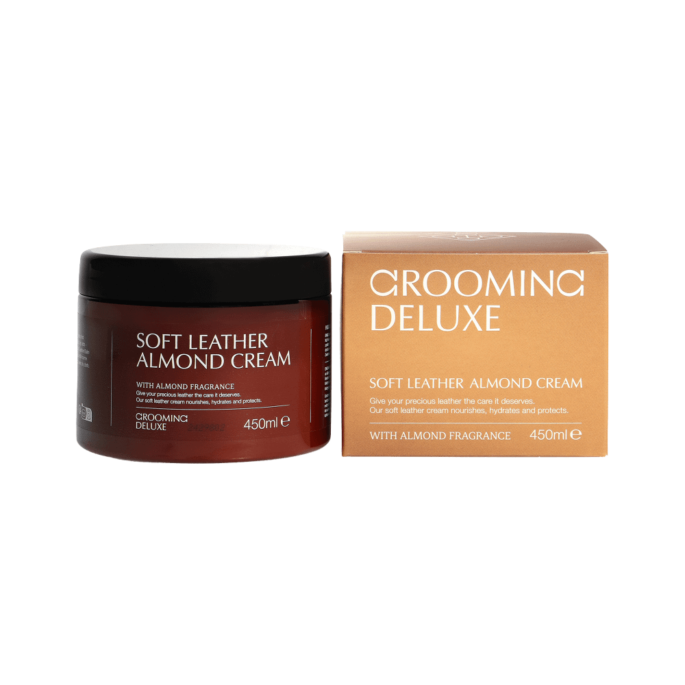 Soft leather cream with almond oil