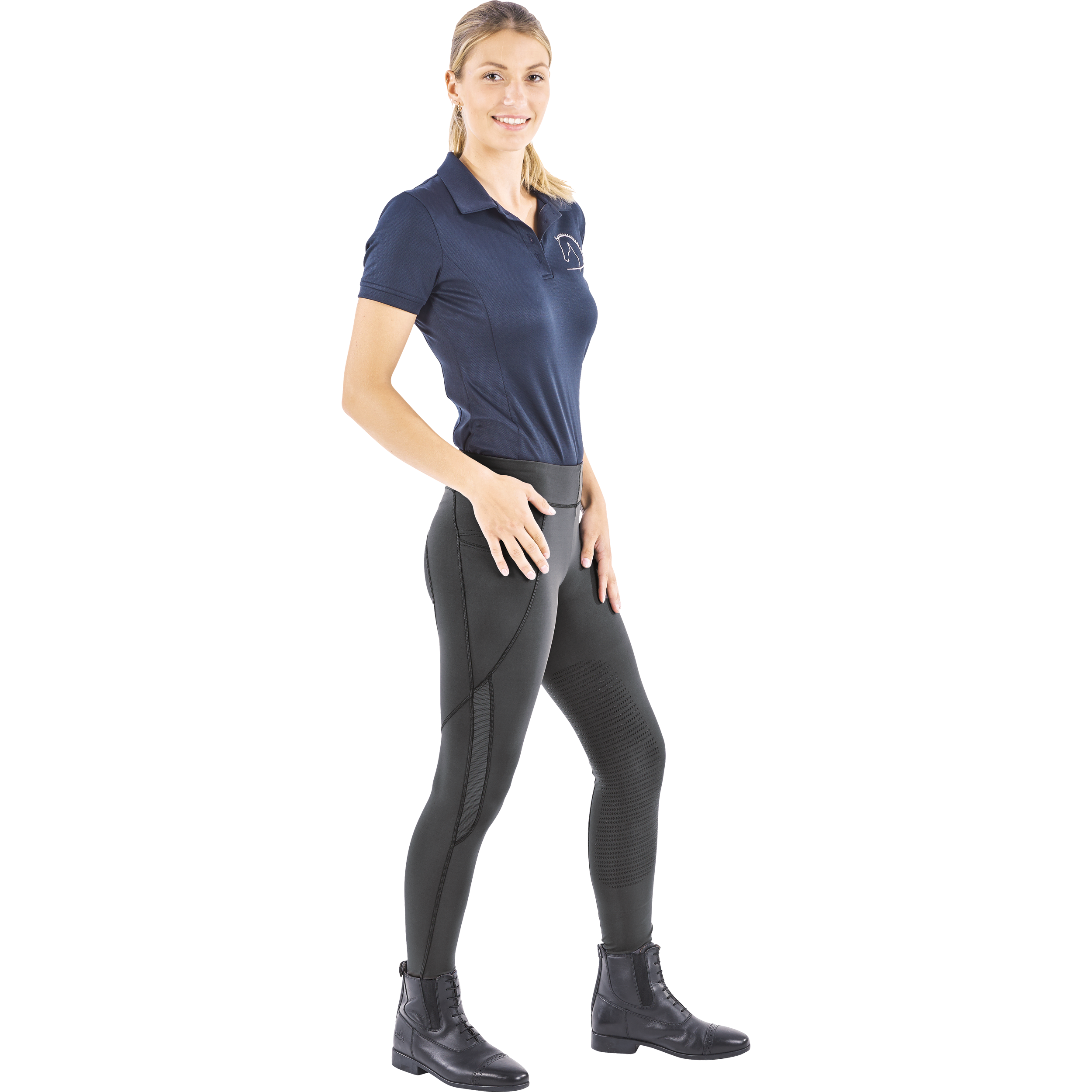 Leggings d'équitation dame Airy avec 3/4 Grip