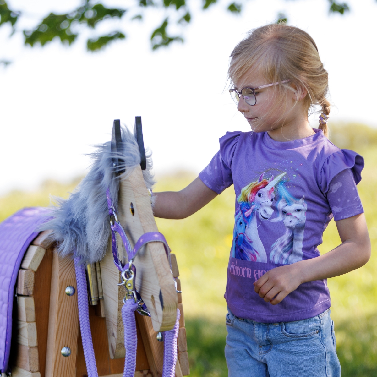 T-shirt Kids "Unicorn Academy"-wings