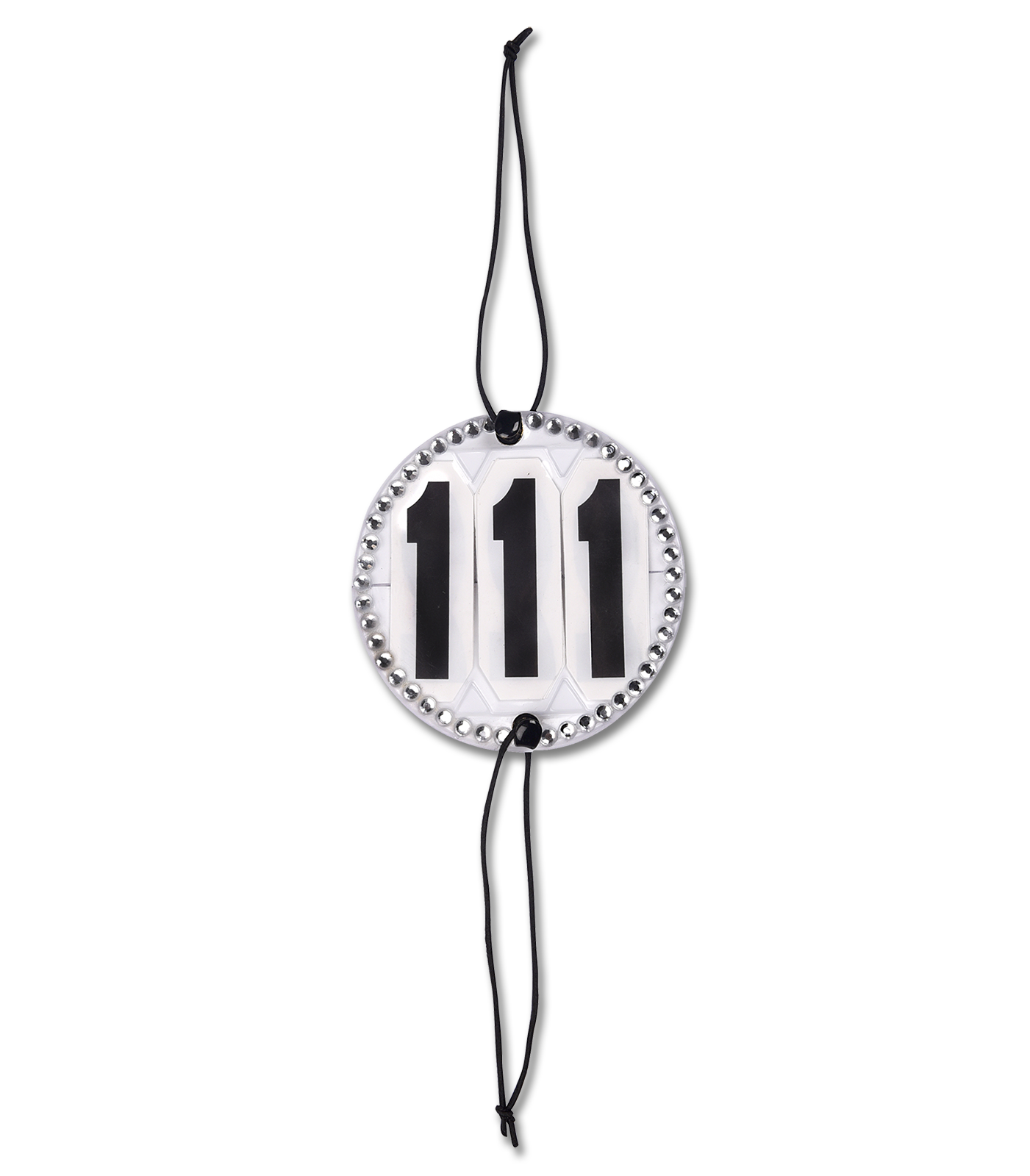 Header numbers Crystal, round, white