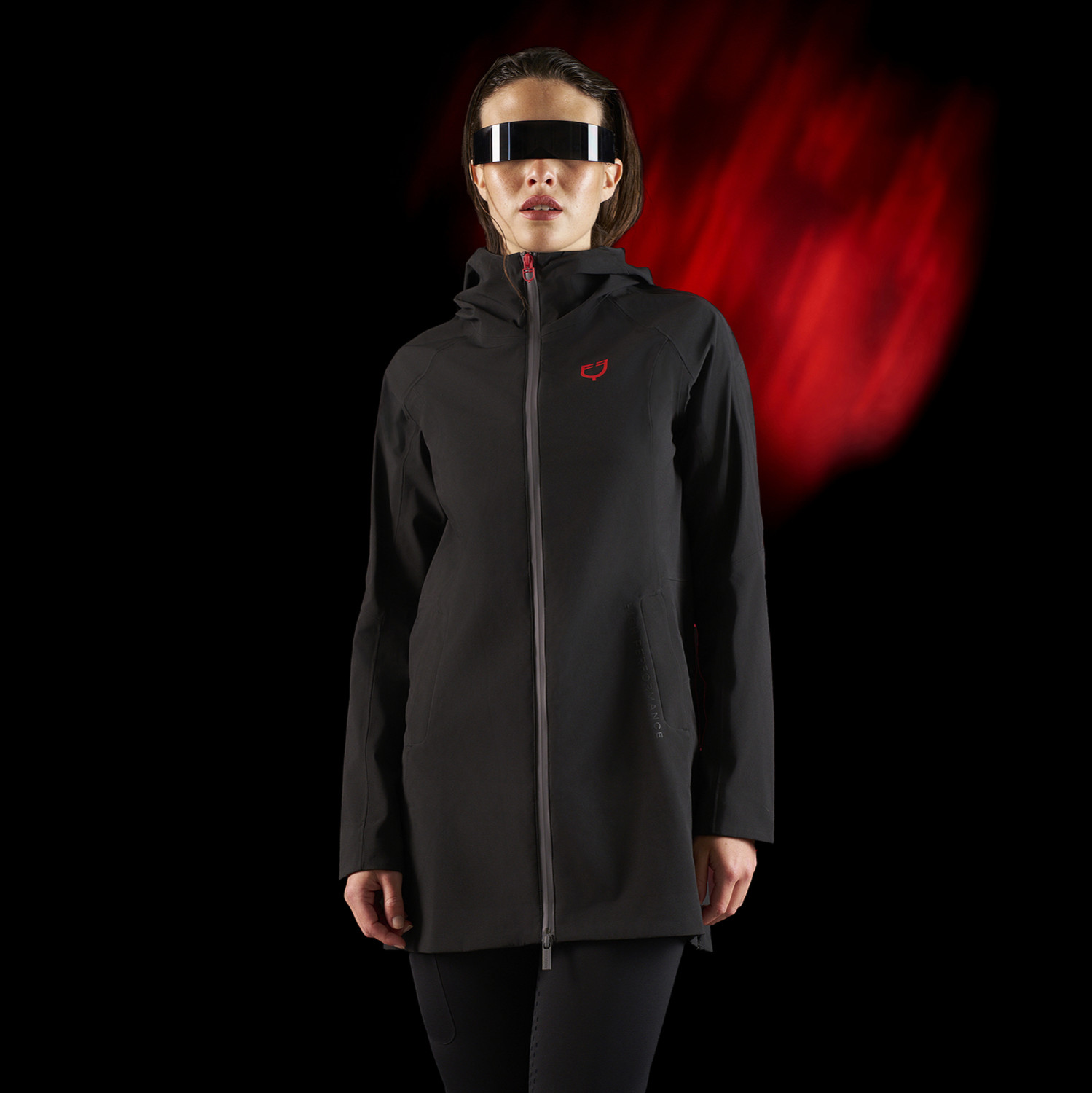 Ridertechnology Damen-Shelljacke wasserdicht lang