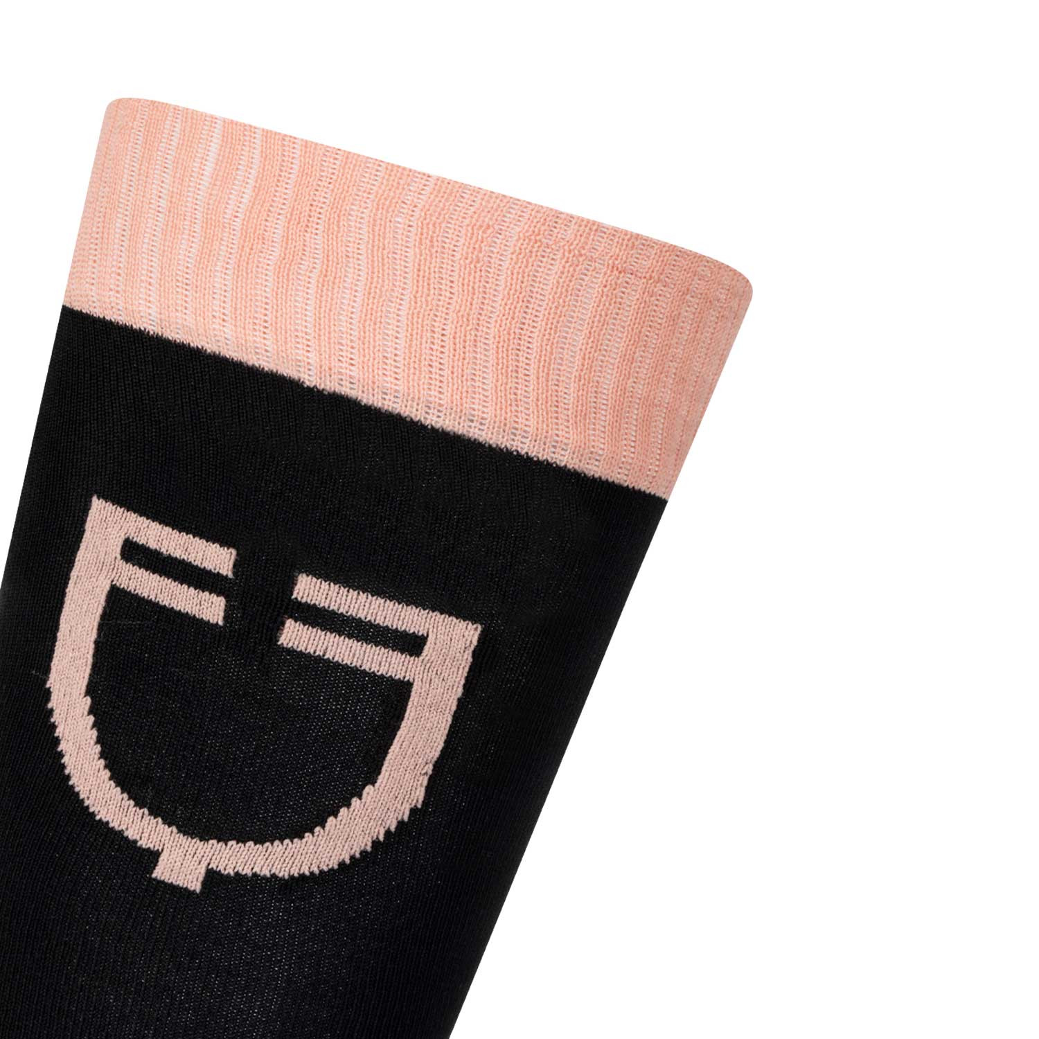 Elastische Funktionssocke mit kontrastierendem Logo