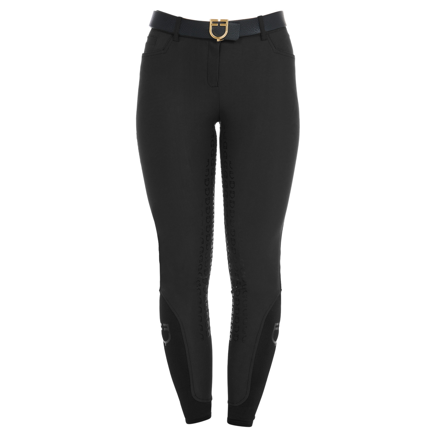 Damen-Vollbesatz-Reithose mit hohem Bund und Fleecefutter