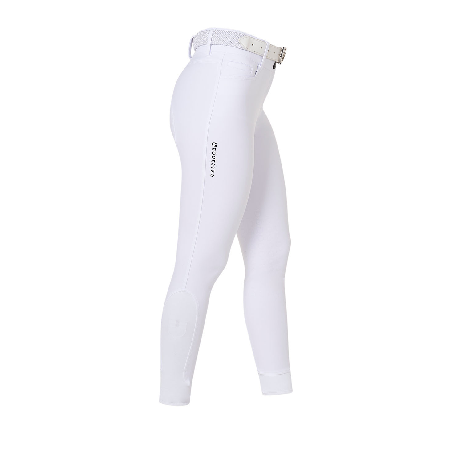 Damen-Reithose High-Waist mit Kniebesatz