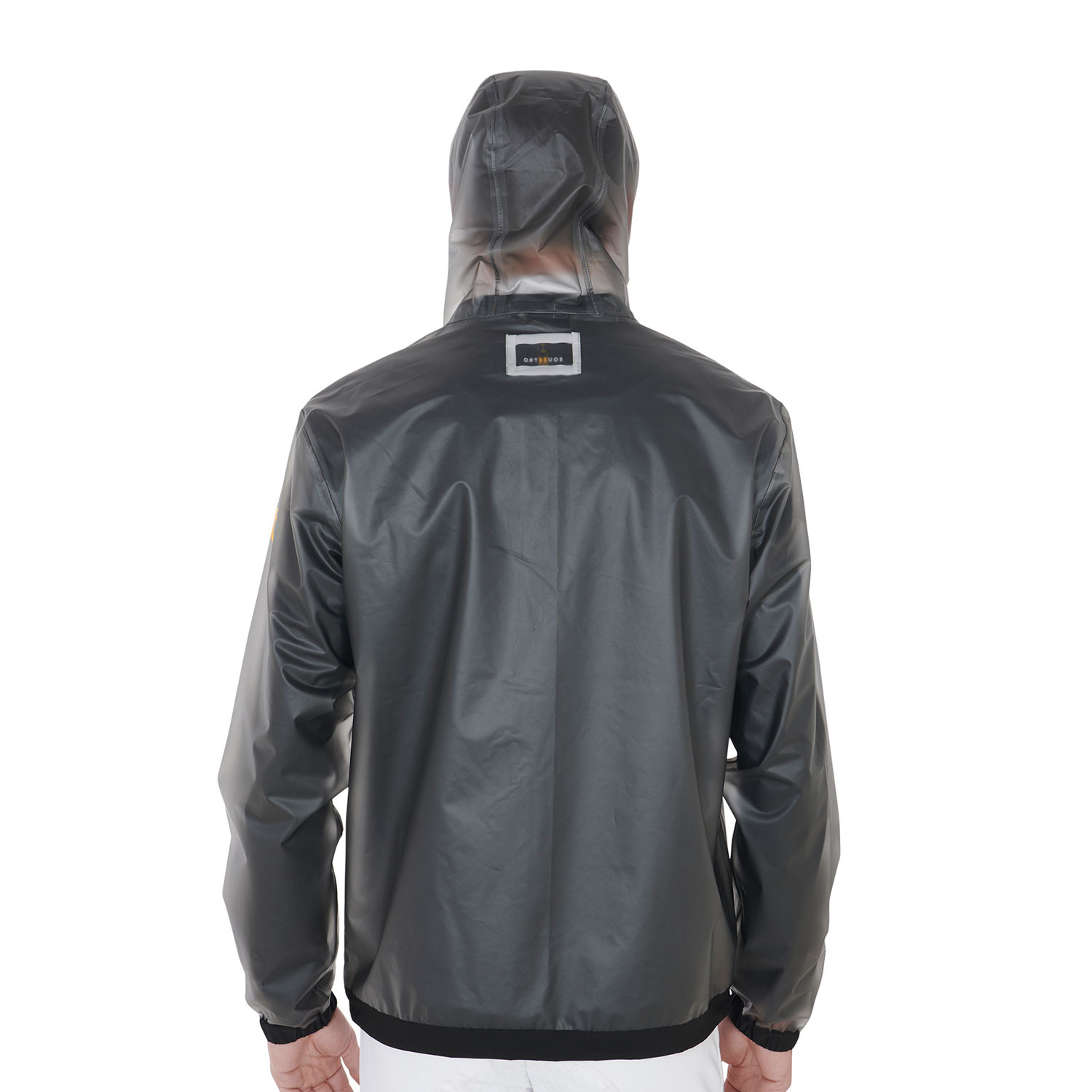 Transparente technische Regenjacke für Herren
