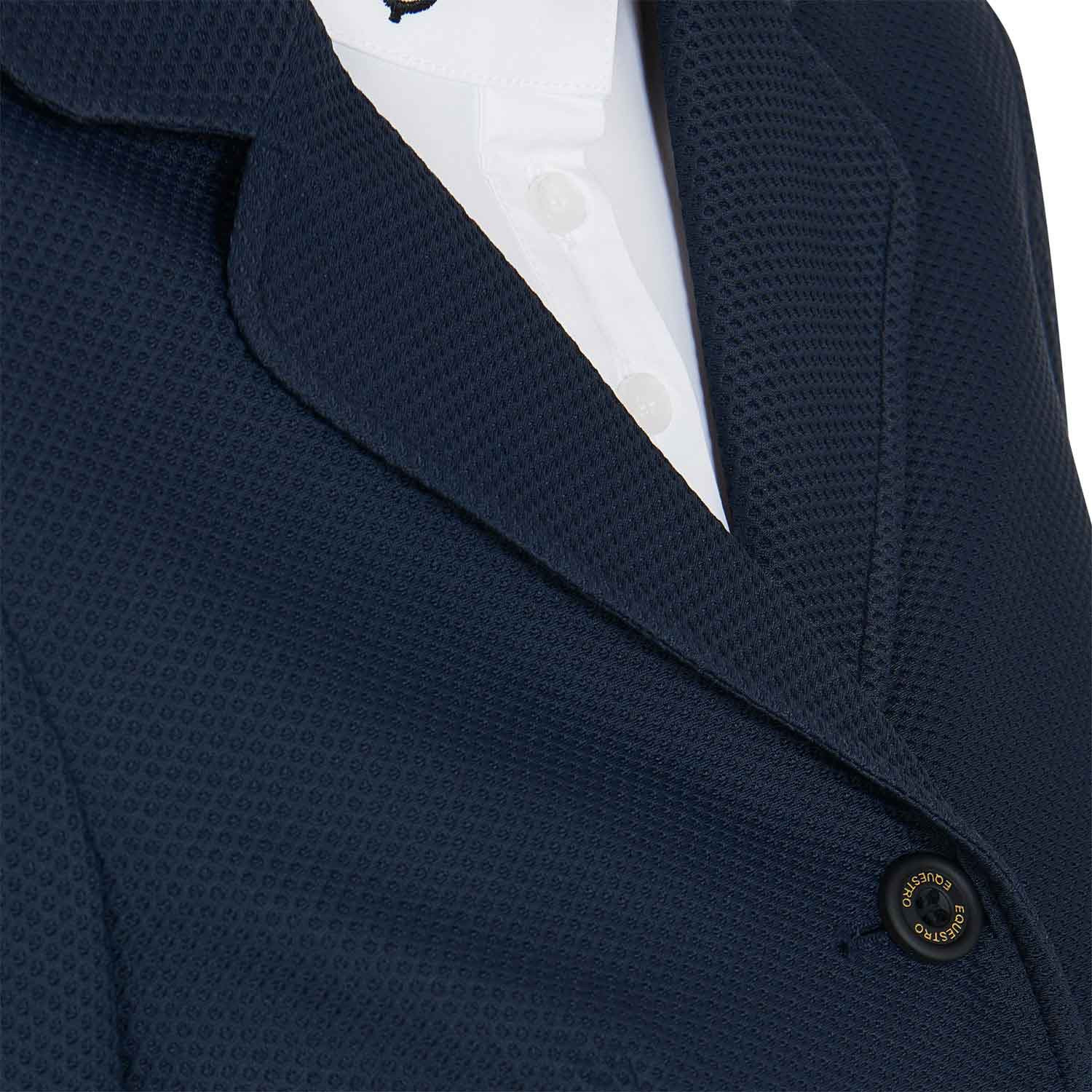 Turnierjacket für Damen mit vier Knöpfen aus perforiertem Stoff