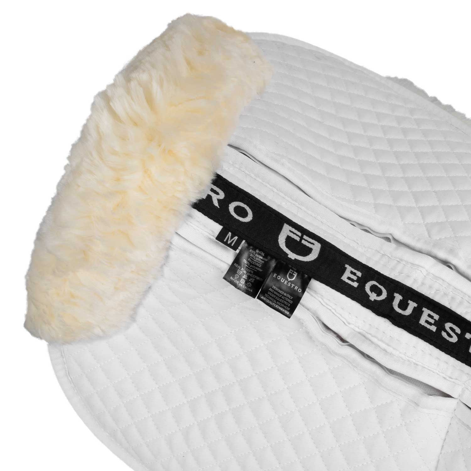 Baumwoll-Schabracke mit Taschen und Lammfell