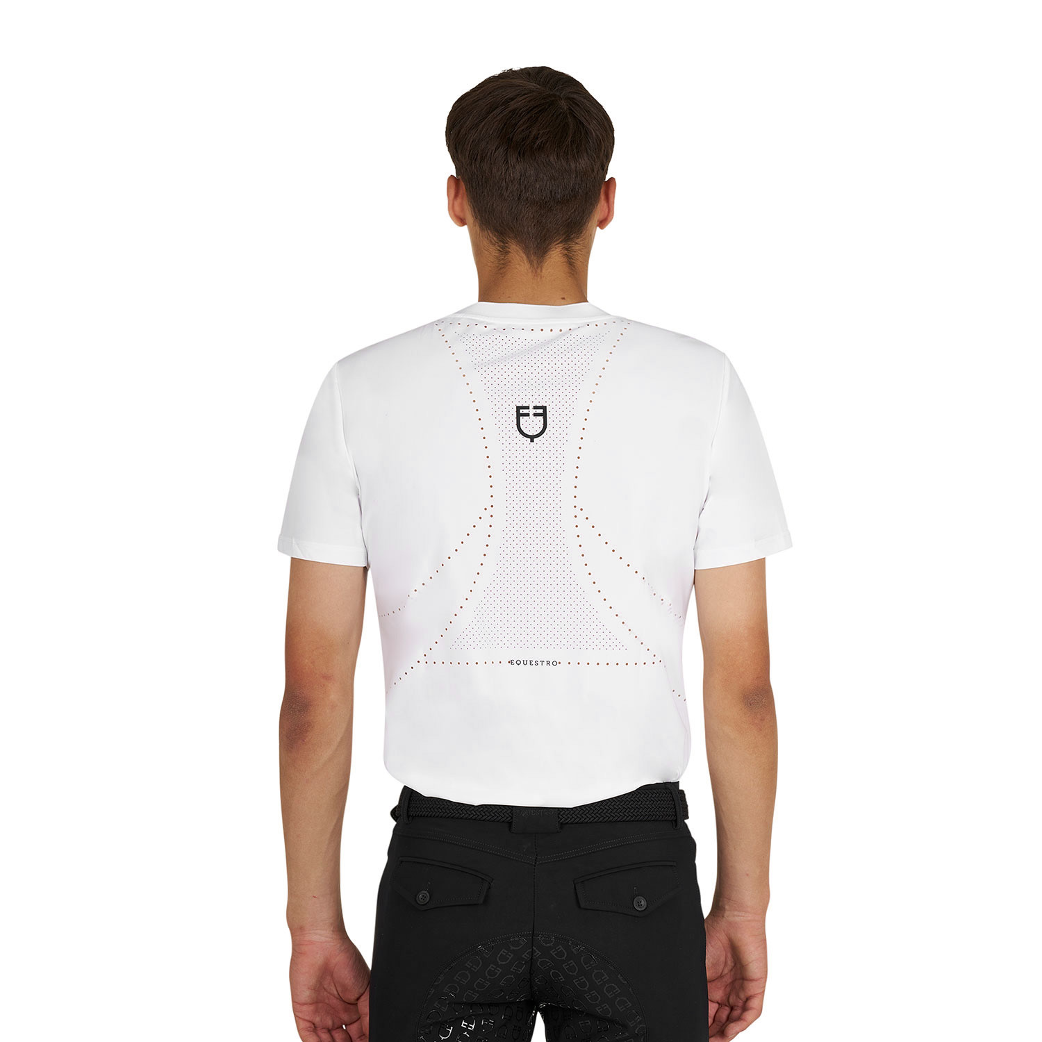 Trainings-T-Shirt für Herren aus technischem Gewebe mit Mikrolöchern