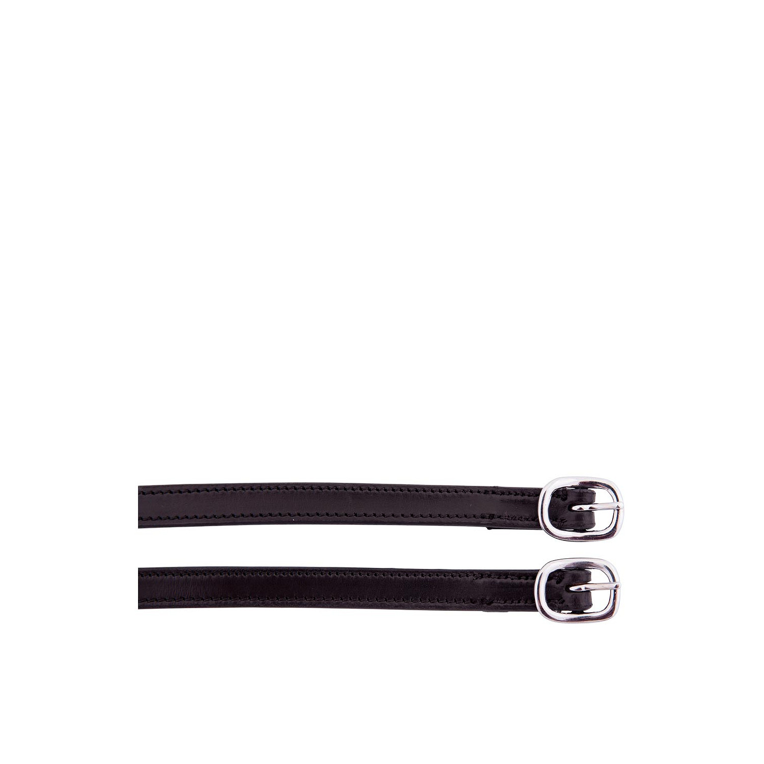 Leder Sporenriemen 13 mm in schwarz
