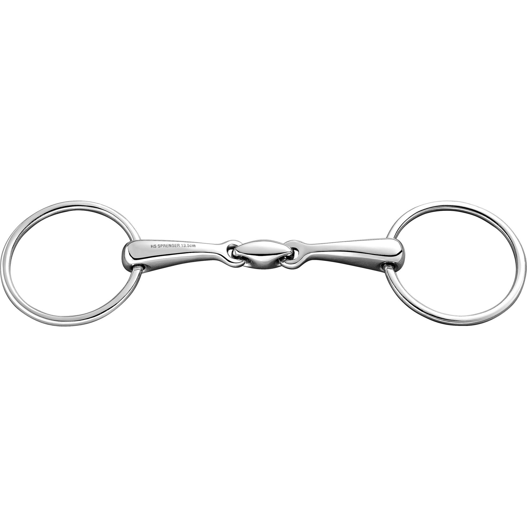 Water snaffle stainless steel, double broken, 16 mm