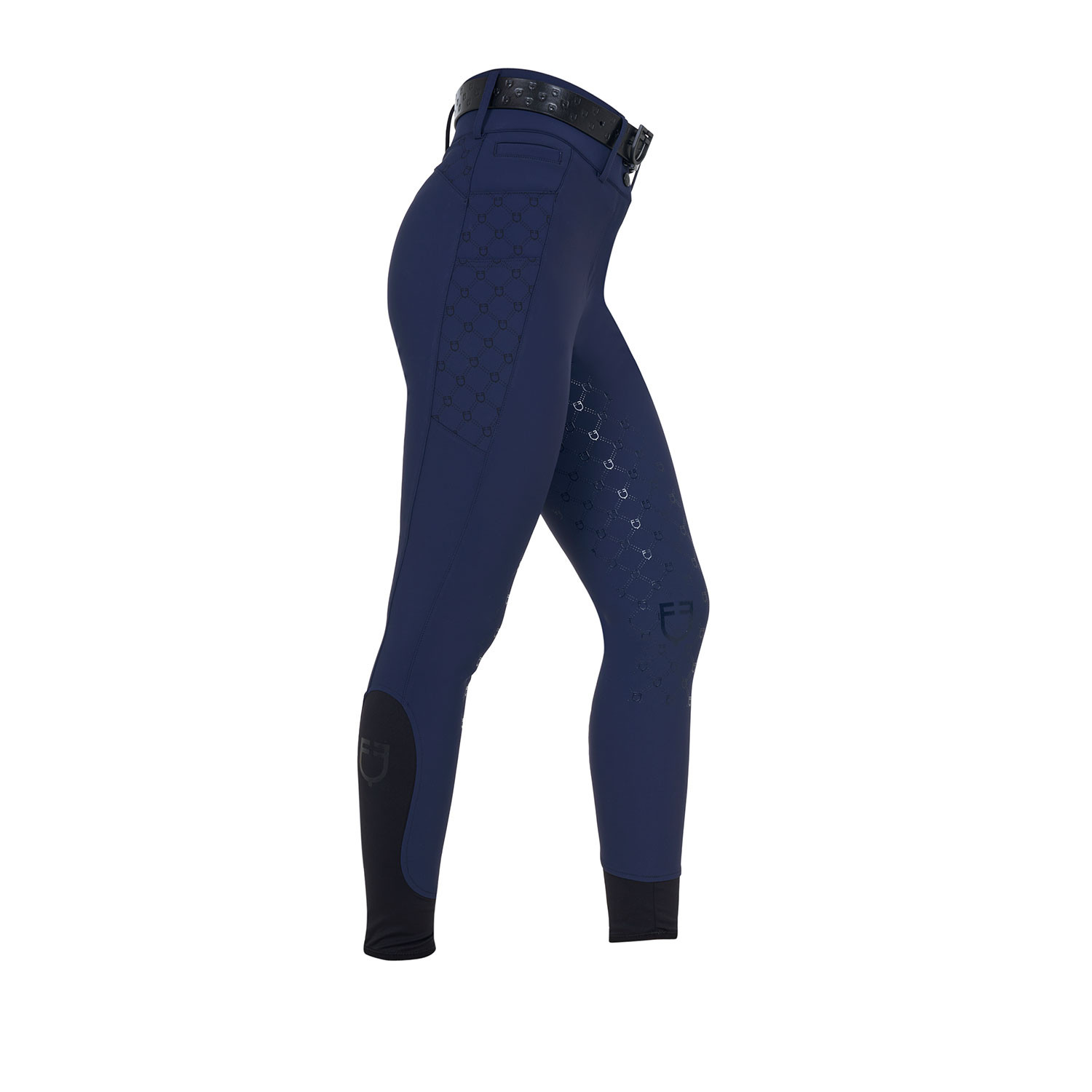 Damen-Reithose mit hohem Bund und Monogramm