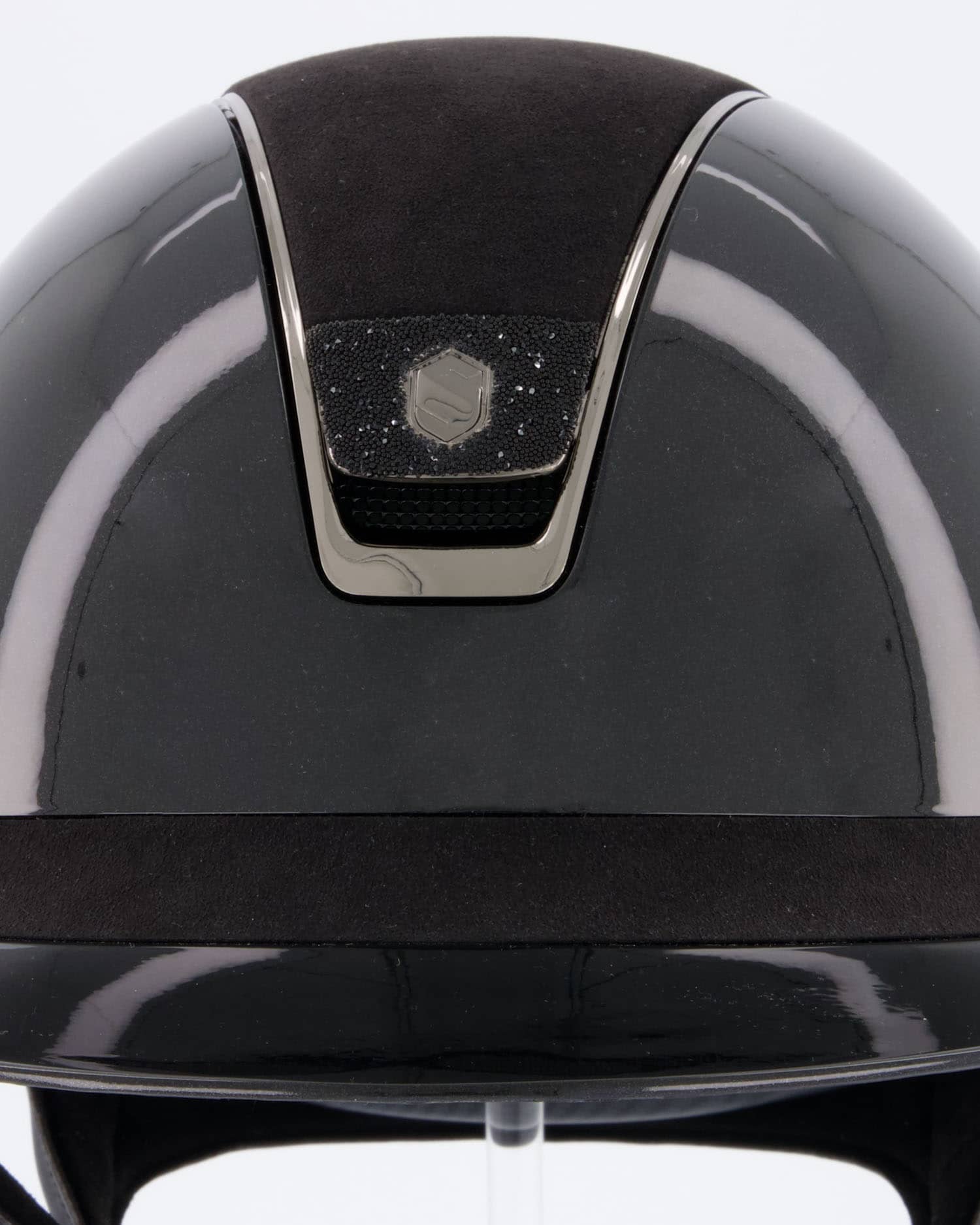 Reithelm Miss Shield Shadowglossy, Top Alcantara Black, Frontal Band Alcantara Black, Trim Chrome Black, Blason Crystal Fabric Black in Schwarz