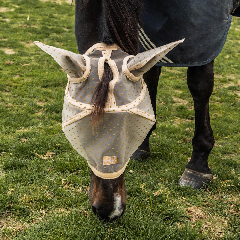 Fliegenmask Heart mit Ohren und Nase