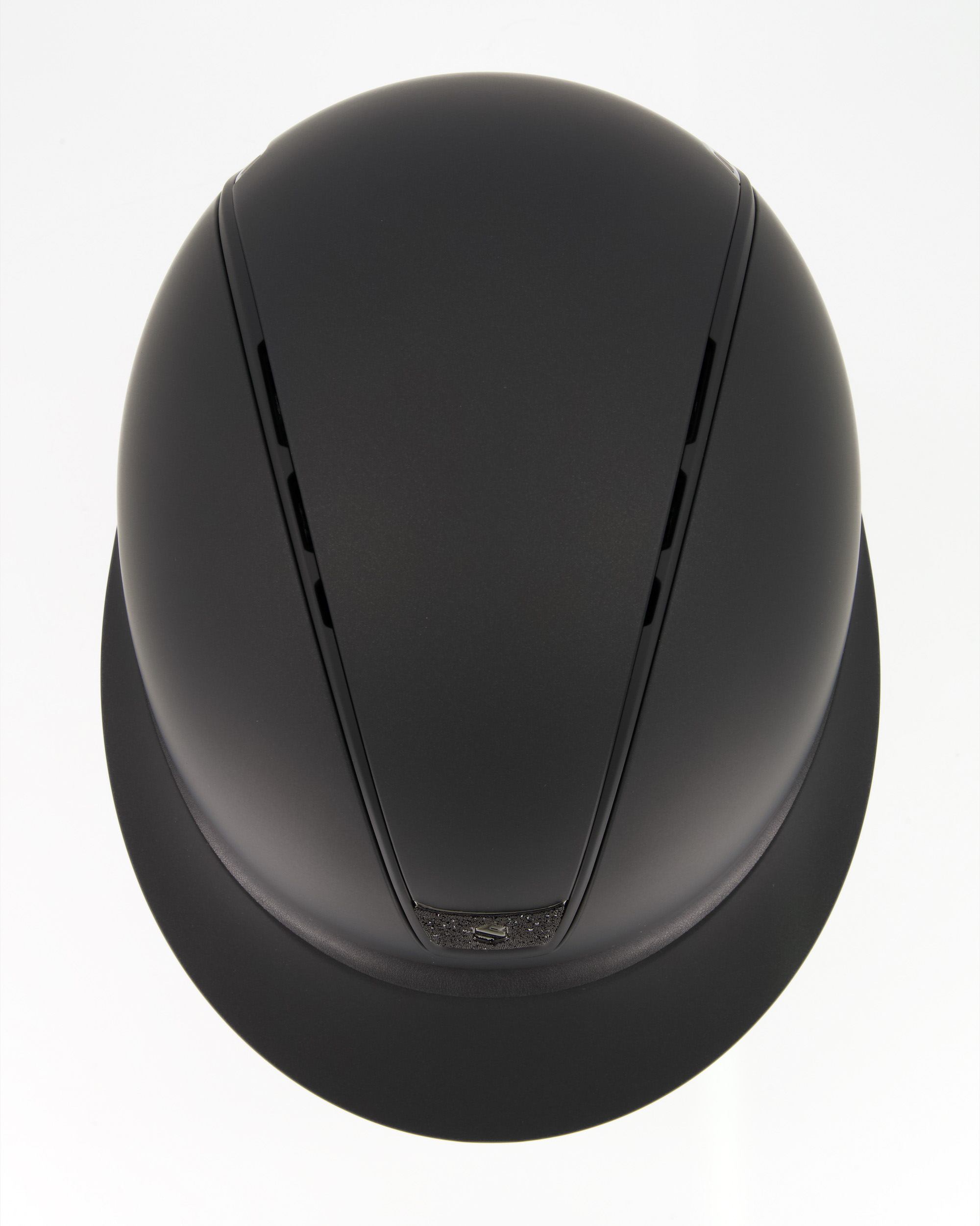 Riding helmet 2.0 Miss Shield Shadowmatt, Top and Fontal Band Shadowmatt Black, Trim Matt Black, Blason Crystal Fabric Black