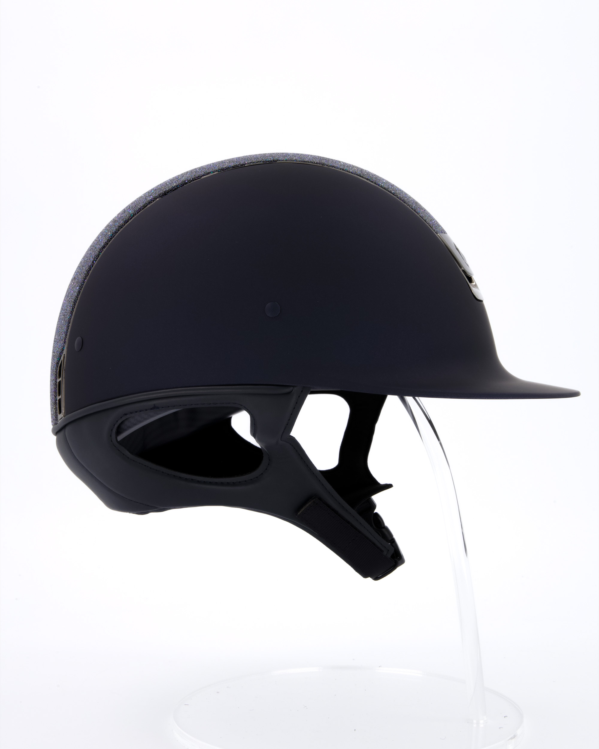 Riding helmet Shadowmatt Top Crystal Fabric Paradise Shine in blue