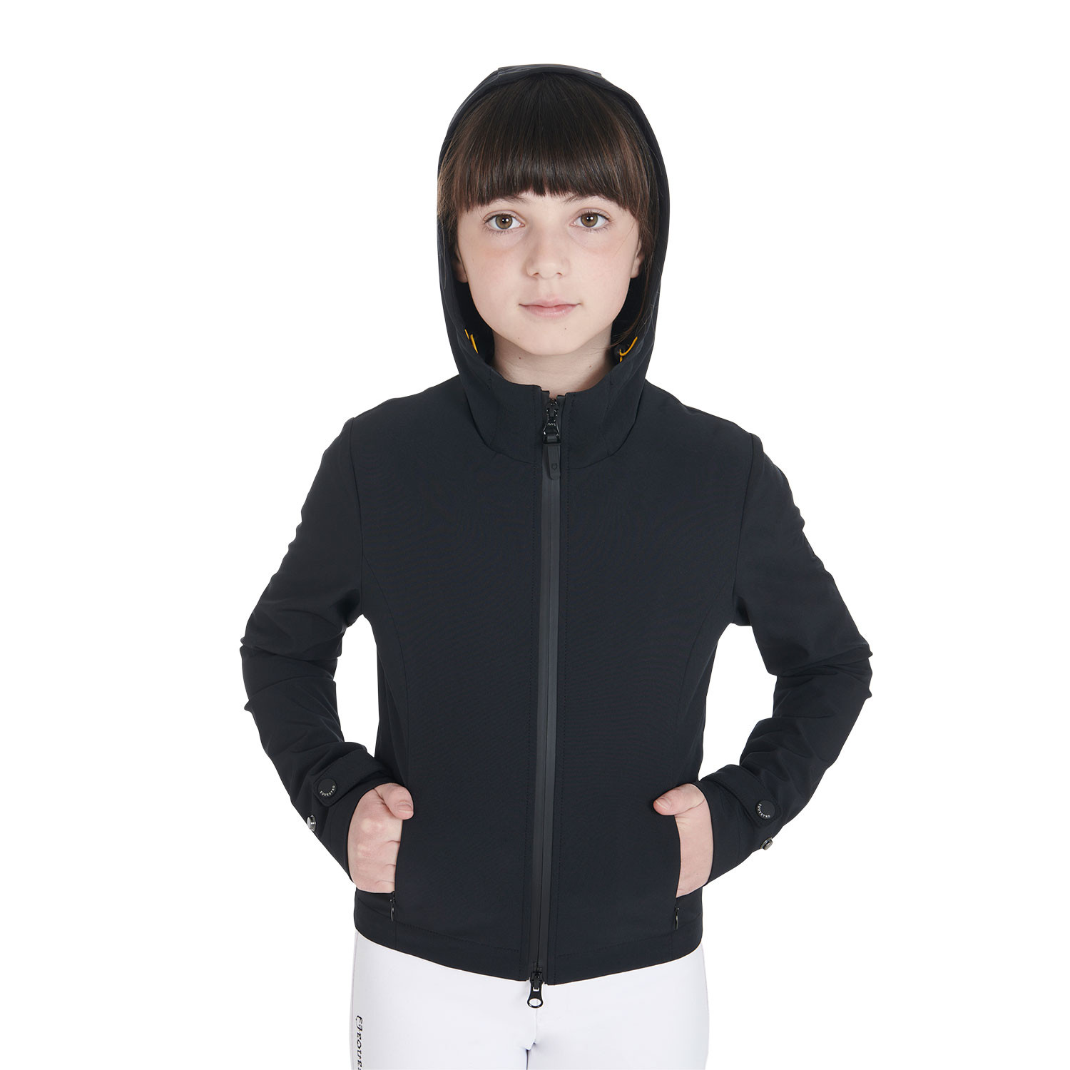 Schmal geschnittene Kinder-Softshelljacke aus technischem Gewebe