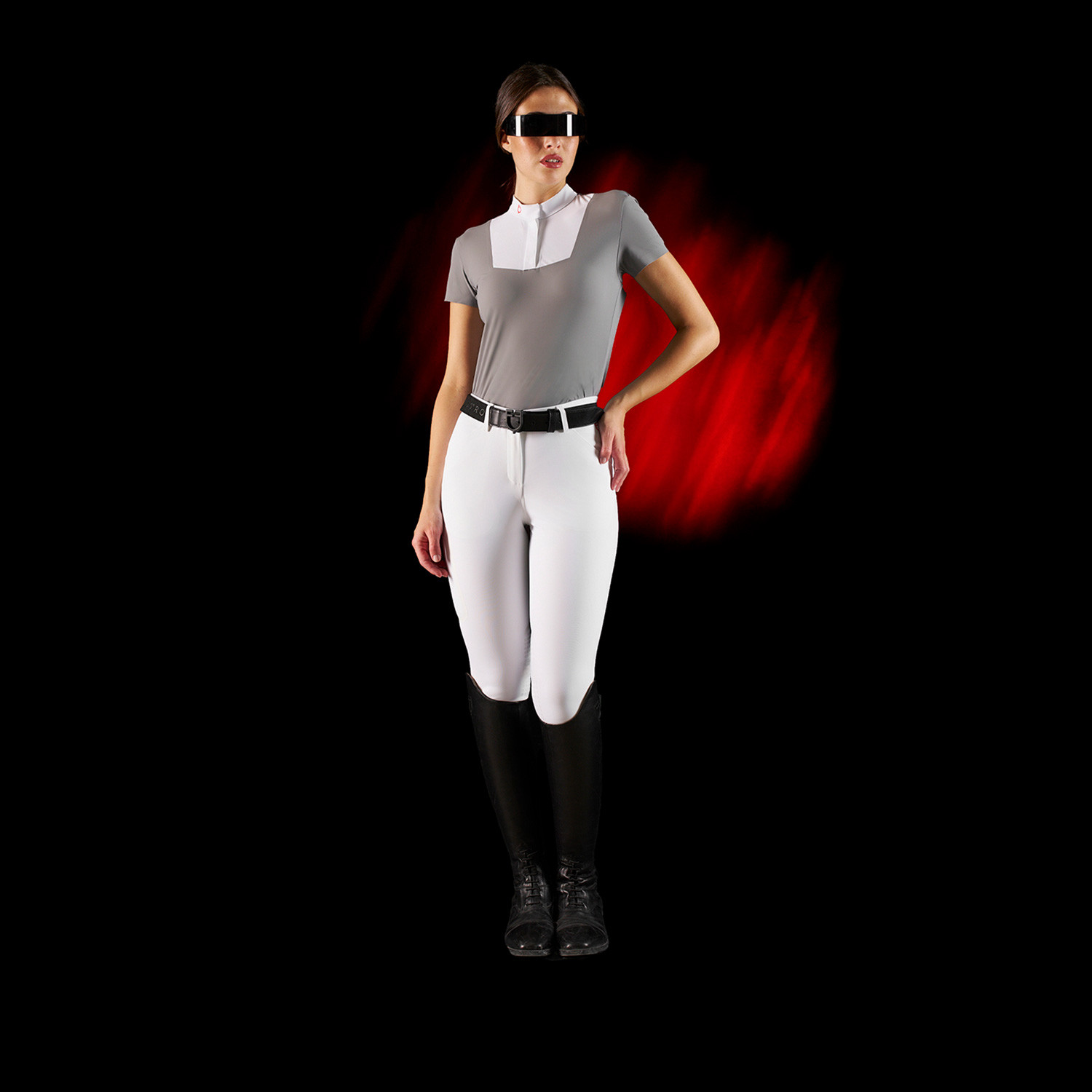 Damen-Turnierpoloshirt mit kurzen Ärmeln und Knöpfen