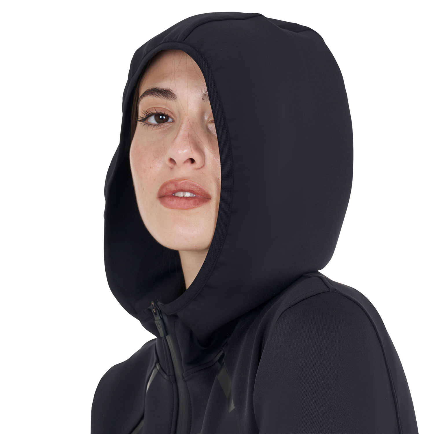 Technisches Damen-Jersey-Sweatshirt mit Reißverschluss