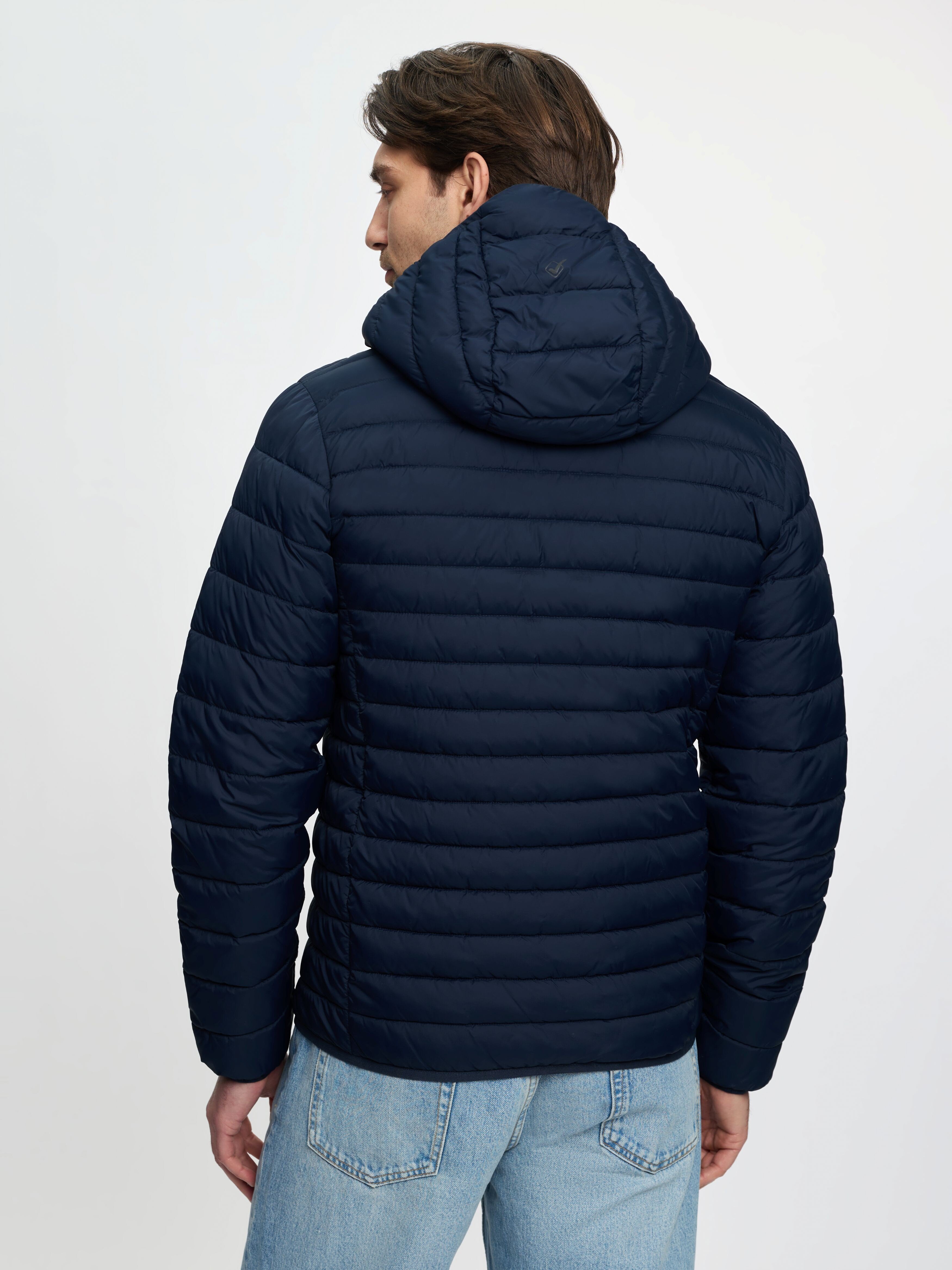 Herren Steppjacke mit Kapuze