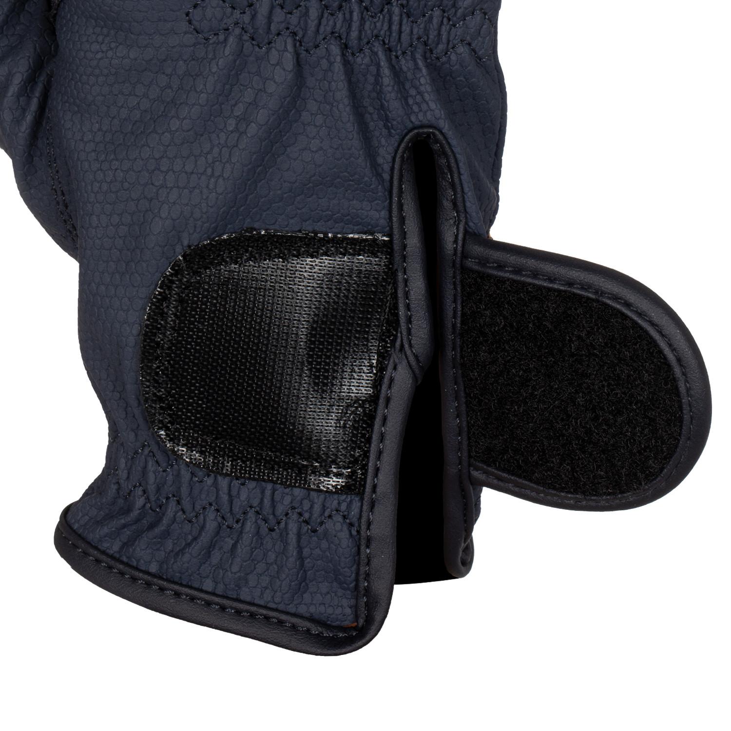 Handschuhe aus weichem technischem Material mit Glitzer-Logo