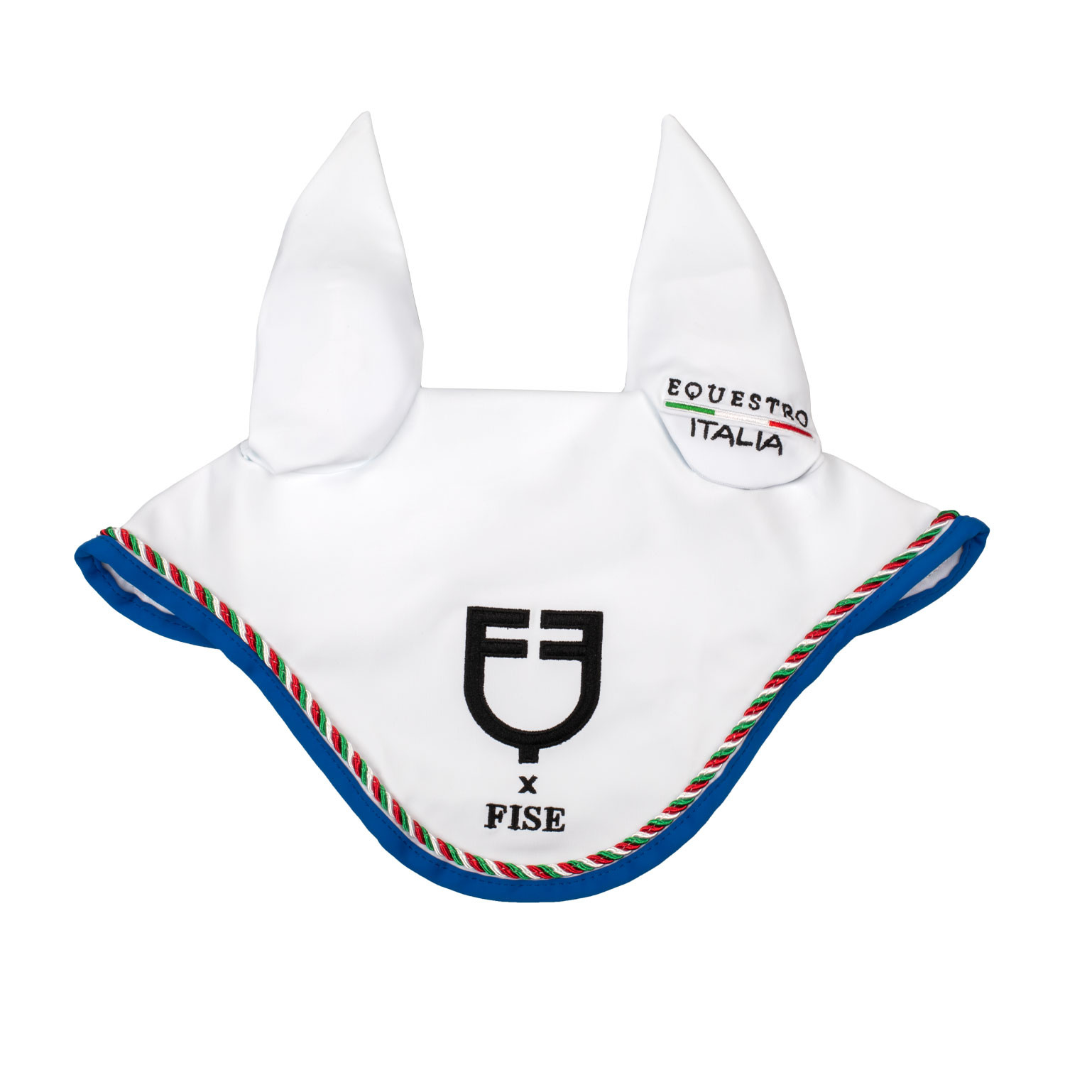 Fliegenhaube mit Italien-Flaggen-Paspel X FISE